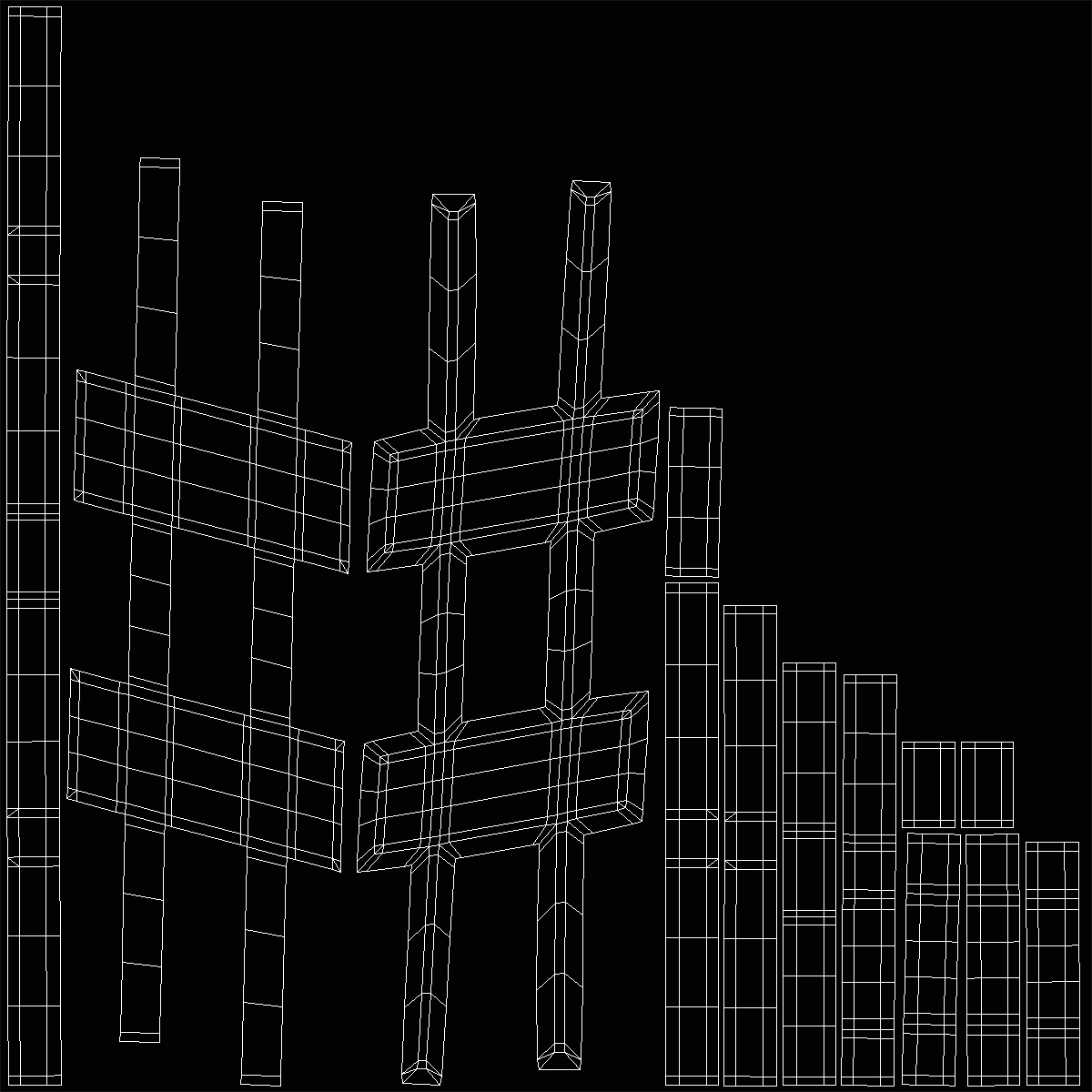 Plastic Music Stave and Notes 3D model