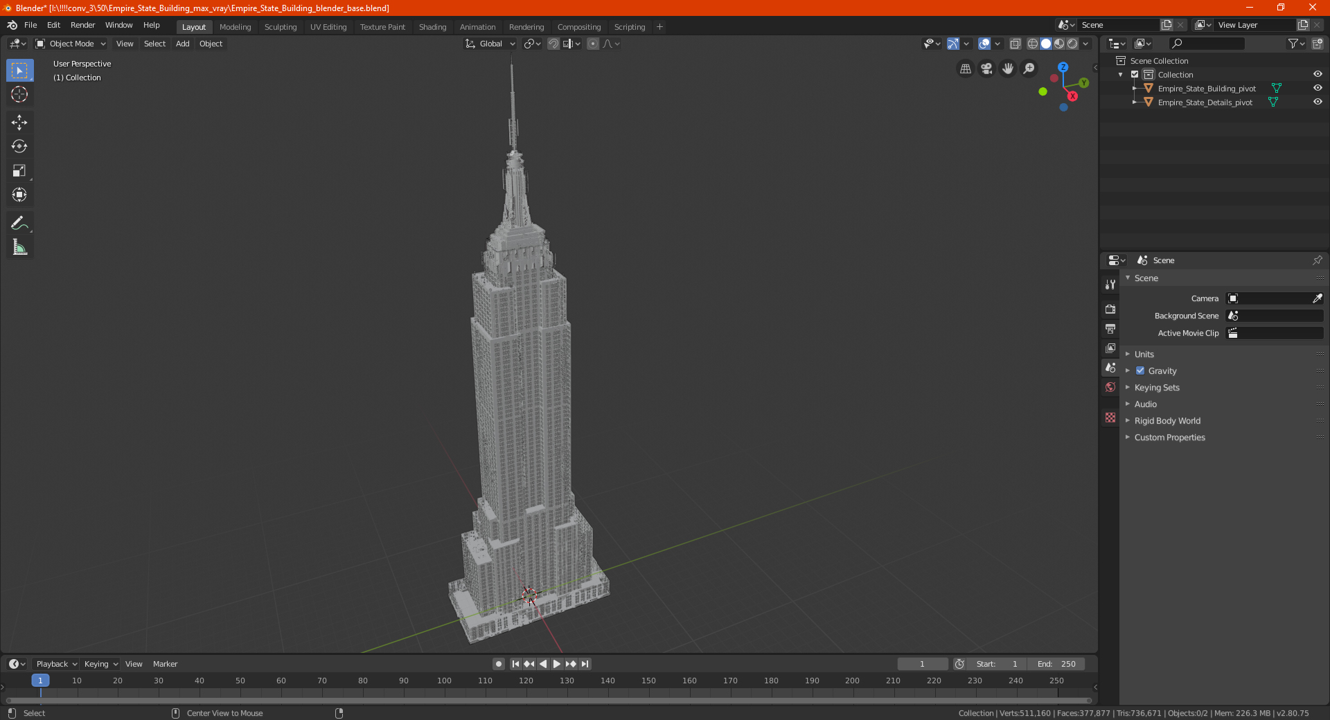 3D Empire State Building