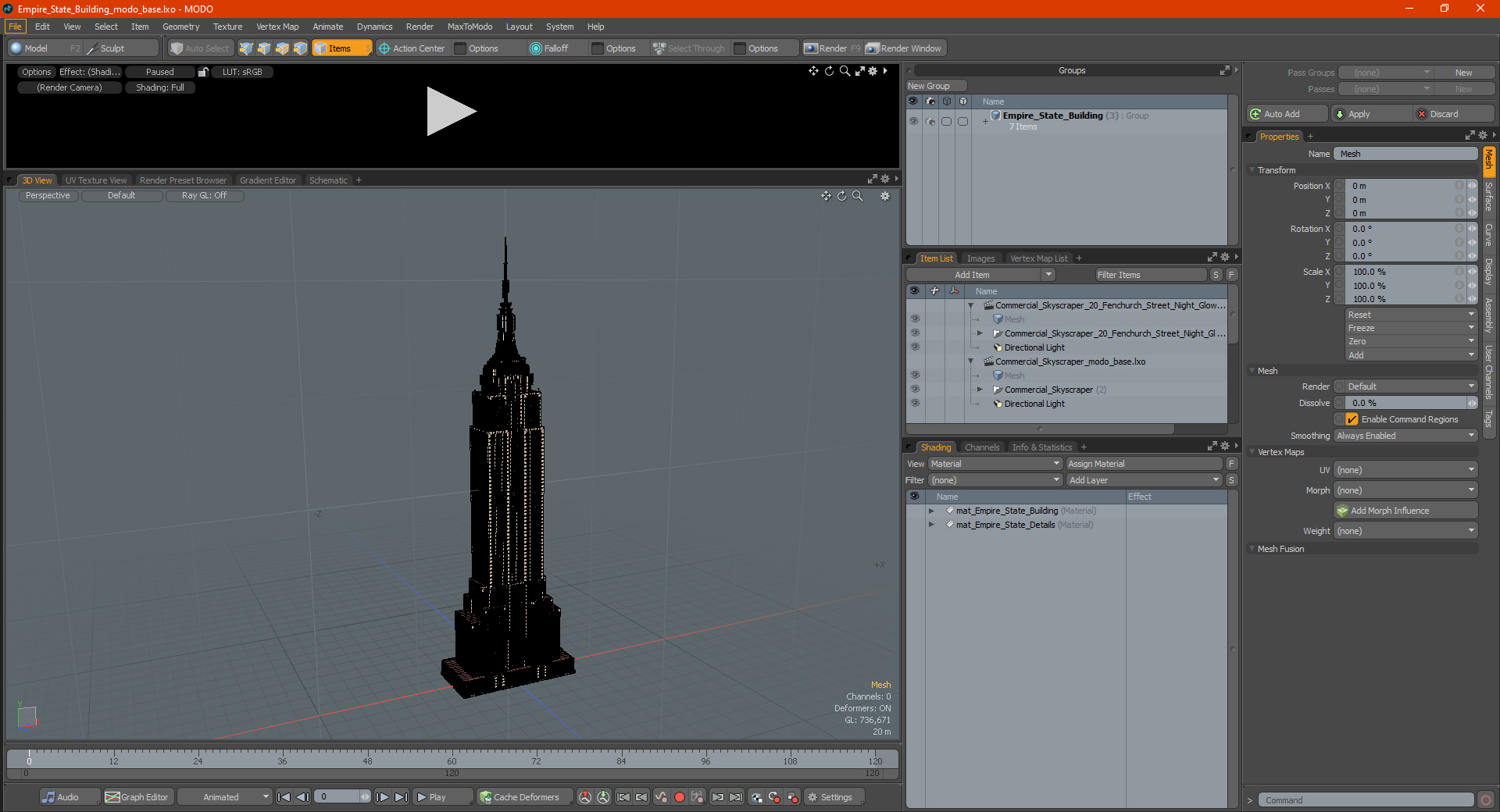 3D Empire State Building