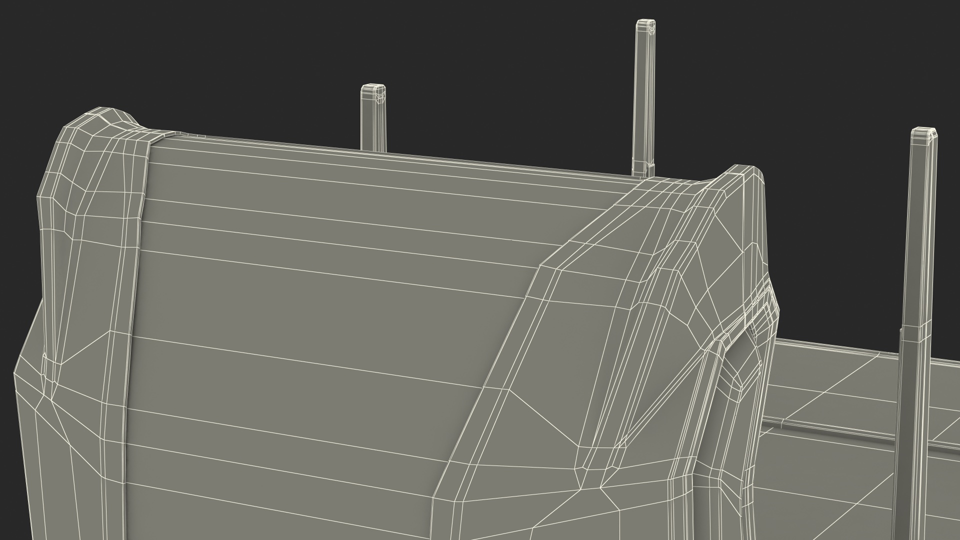 3D Autonomous Electric Logging Truck model