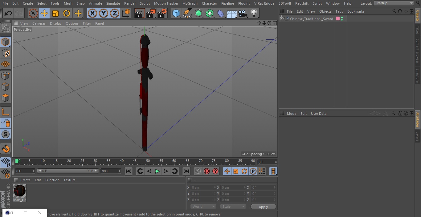 3D model Chinese Traditional Sword