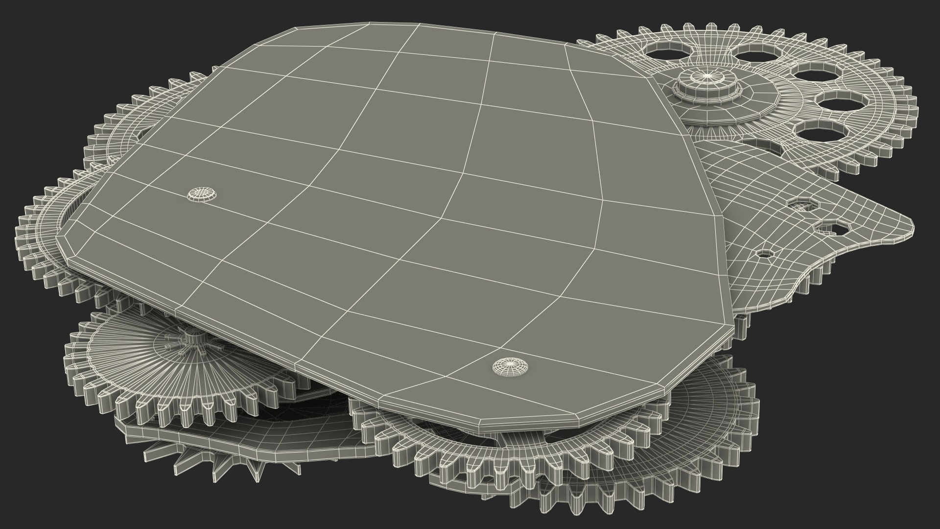 3D model Cog Gears Mechanism Mixed