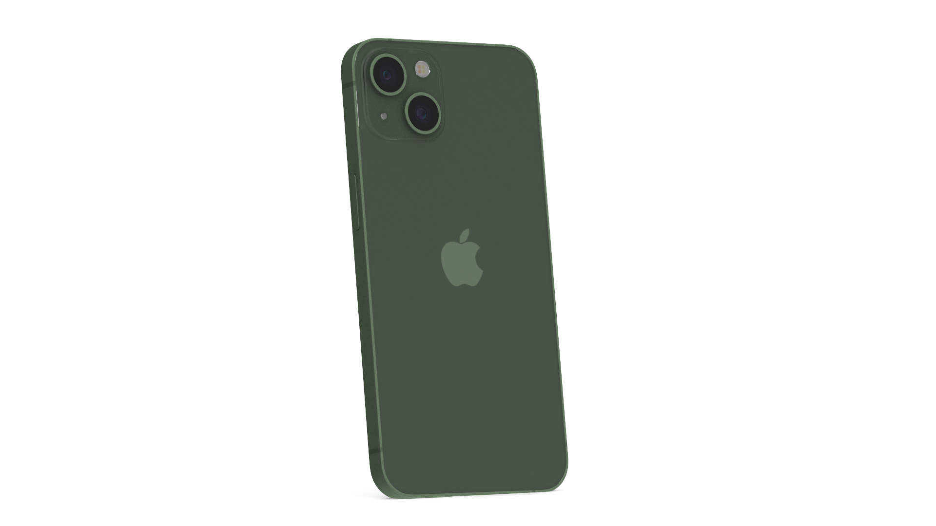 3D Green Apple iPhone 13