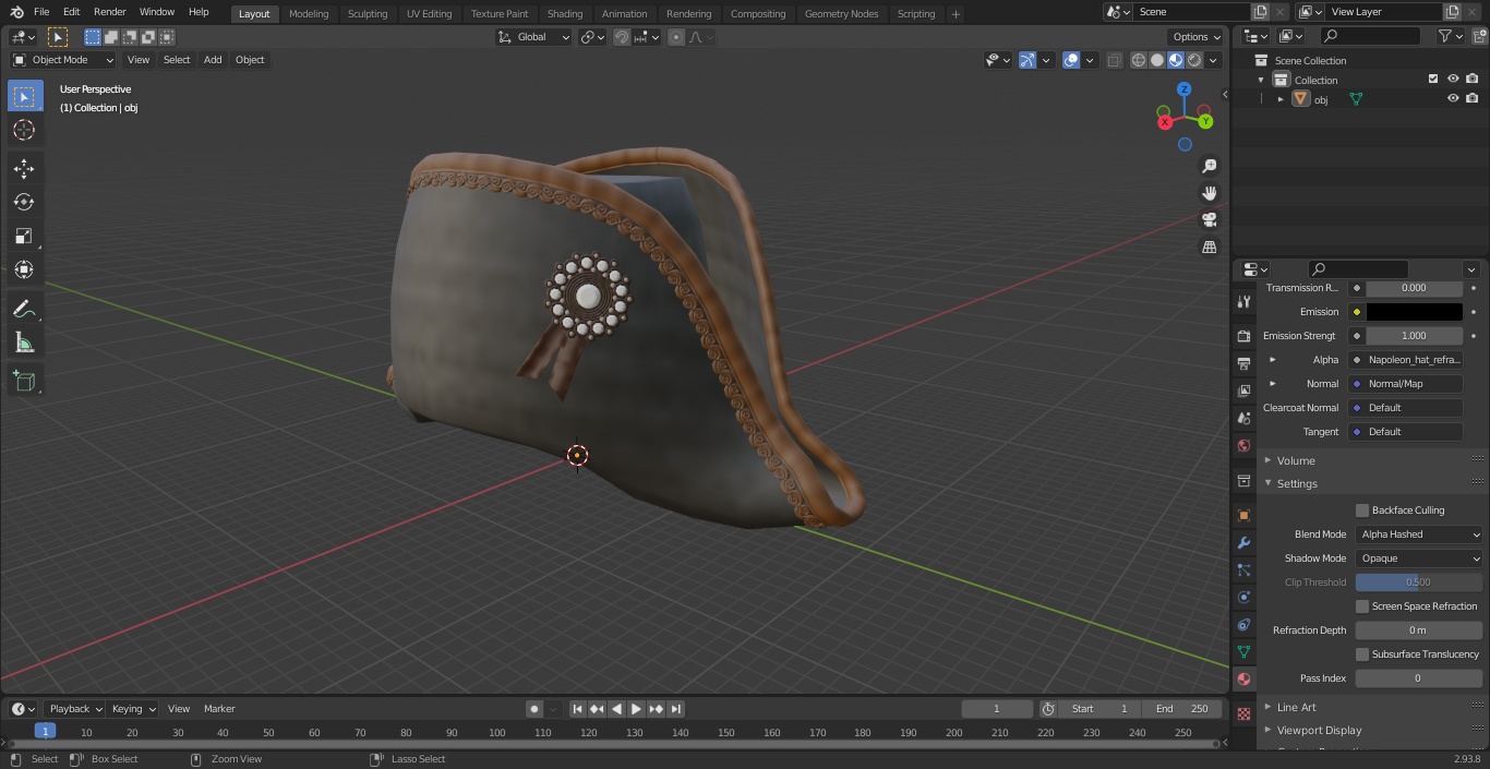 Napoleon hat 3D