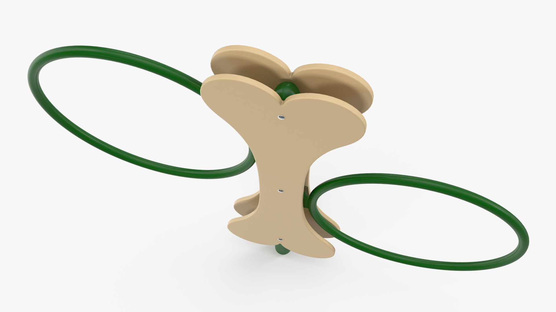 Dog Park Hoop Jump Green 3D model