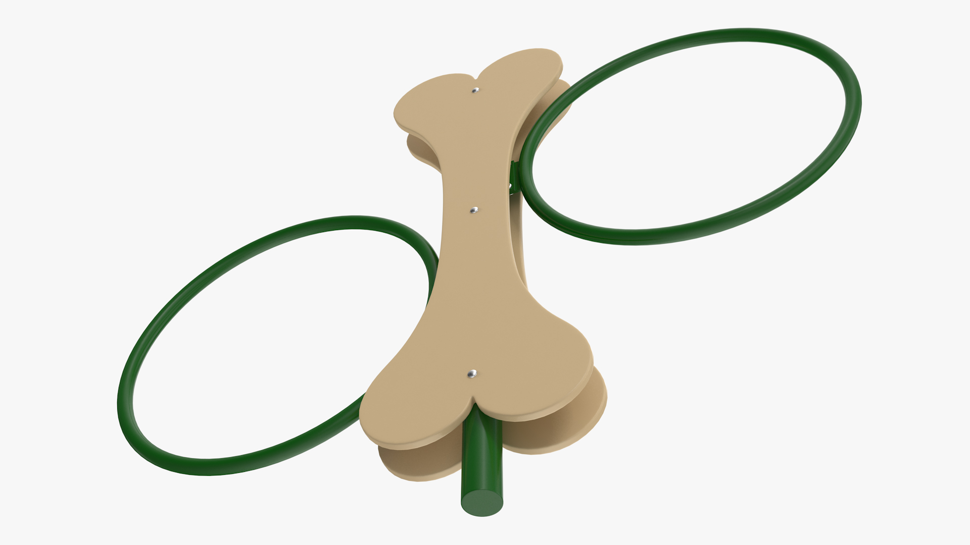 Dog Park Hoop Jump Green 3D model