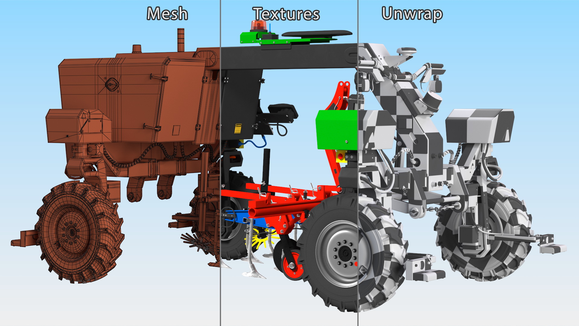 Autonomous Agricultural Robot 3D model