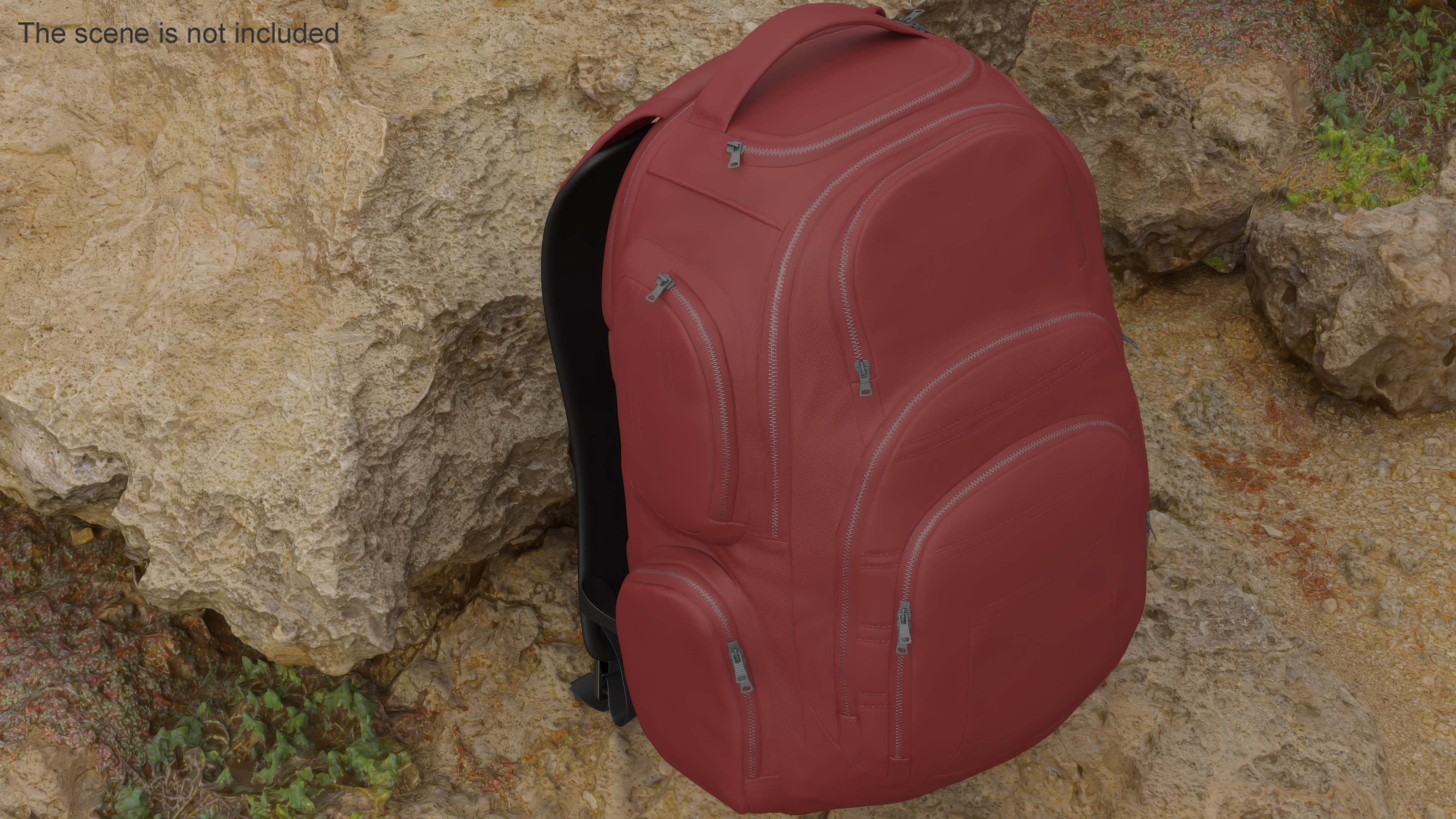 Travel Backpack with Multiple Pockets 3D