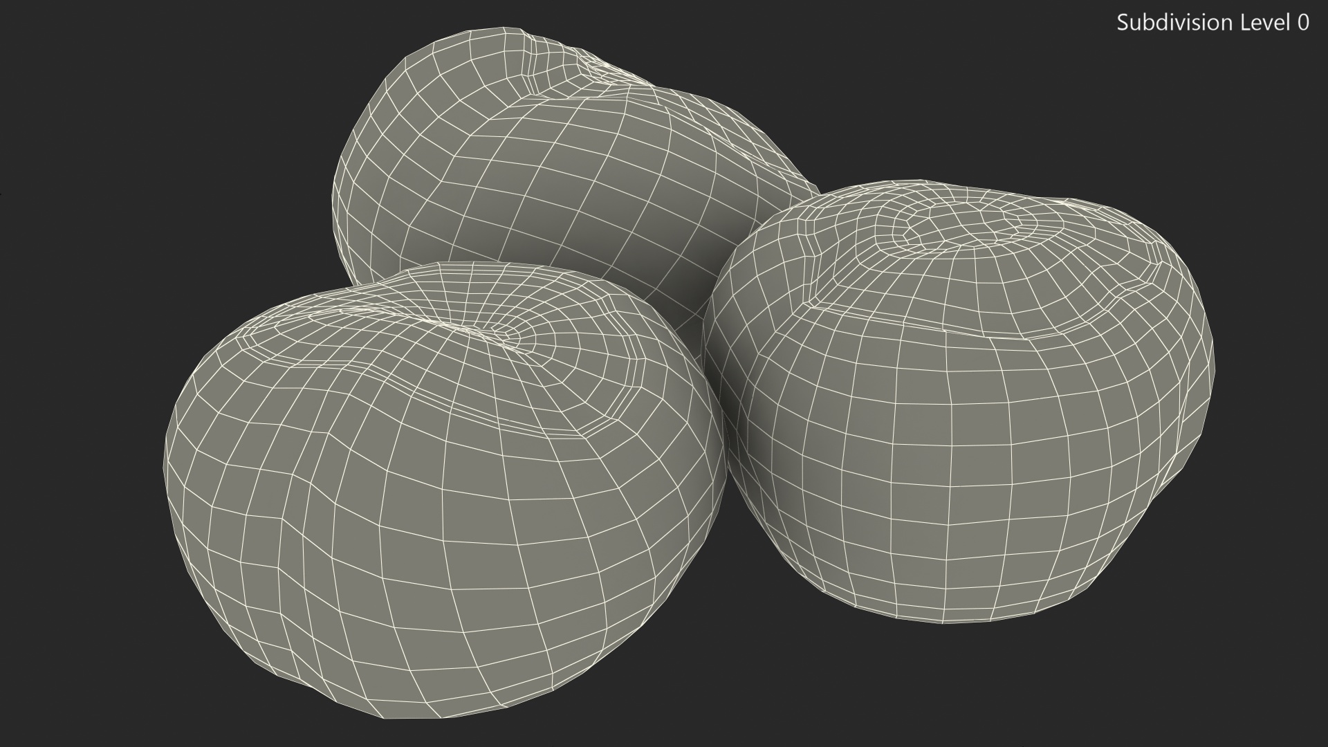 3D Chestnut Seed model