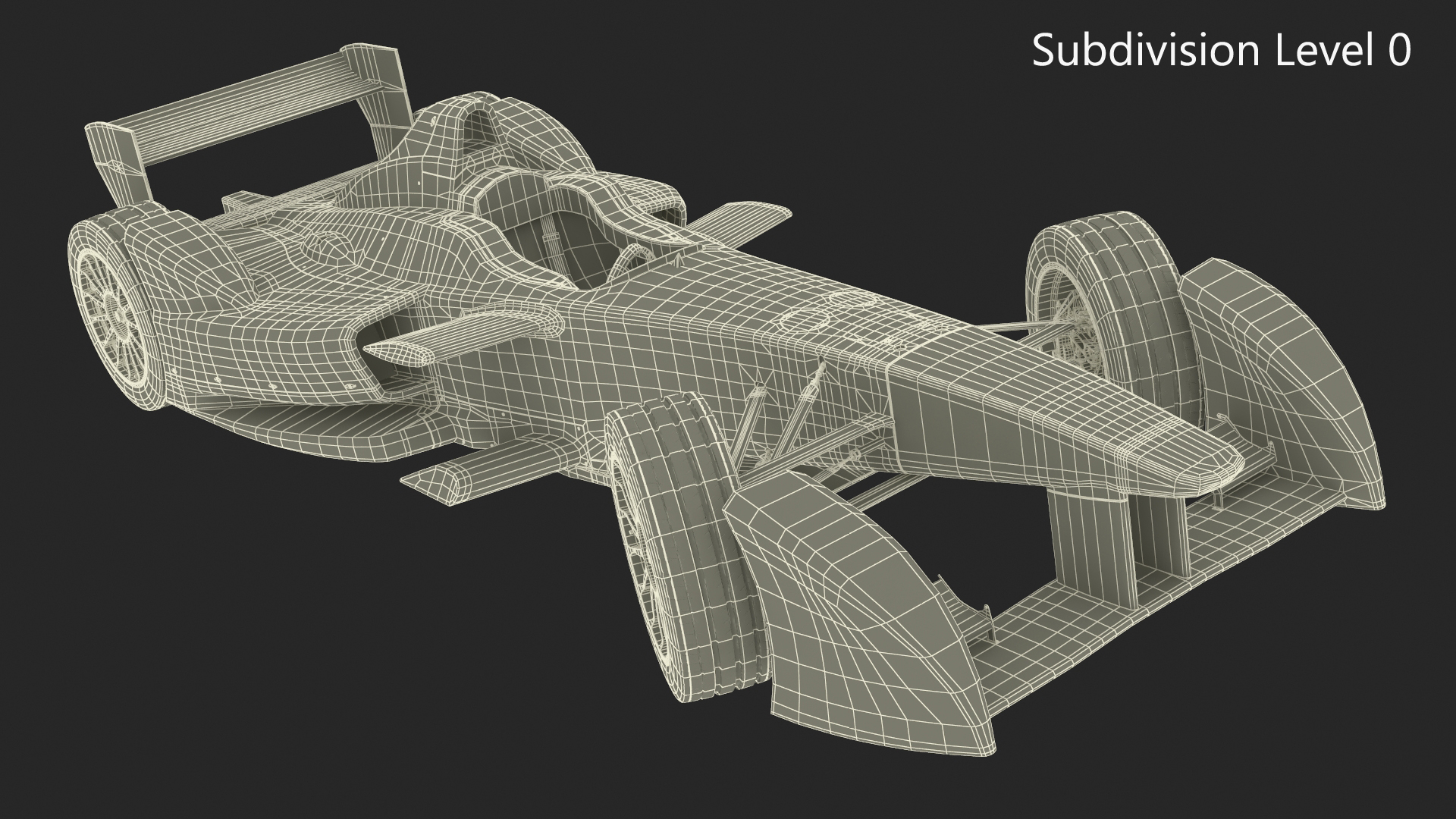 3D model Formula E Gen2 Race Car Rigged