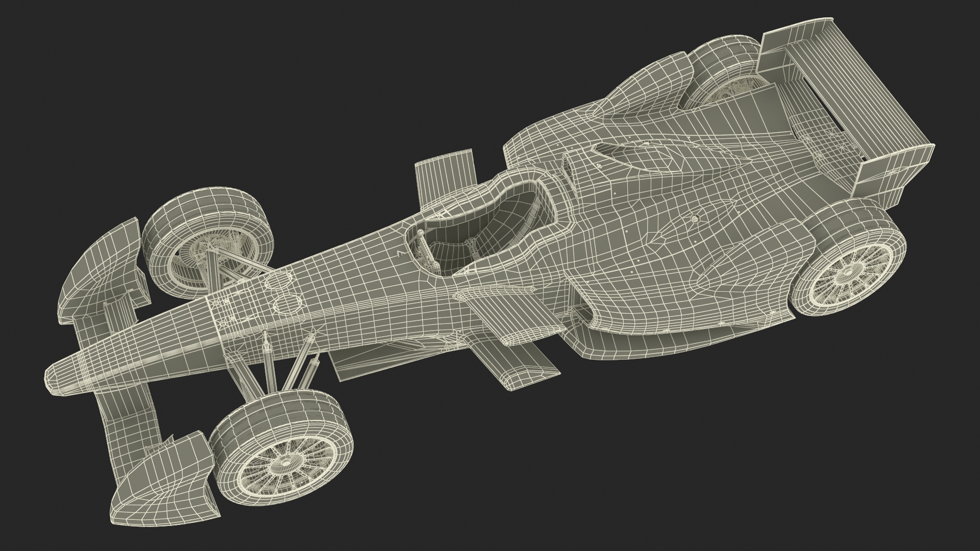 3D model Formula E Gen2 Race Car Rigged