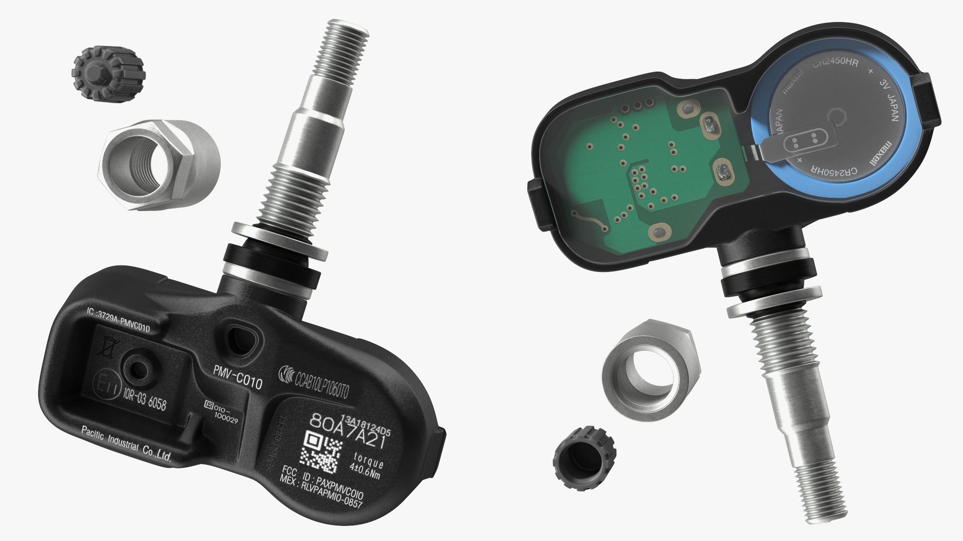 VESEN TPMS Sensor PMV-C010 Disassembled 3D model