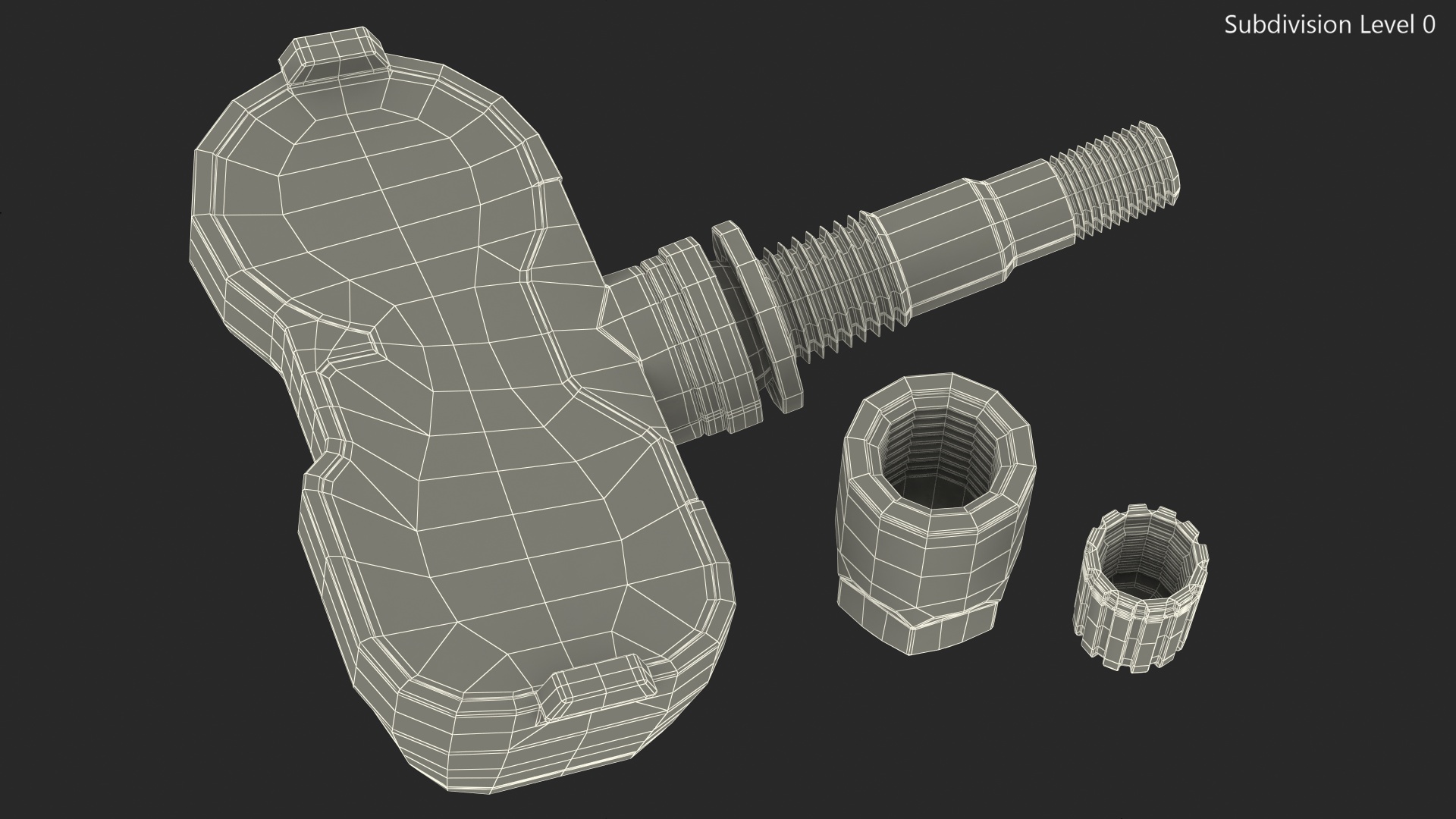 VESEN TPMS Sensor PMV-C010 Disassembled 3D model