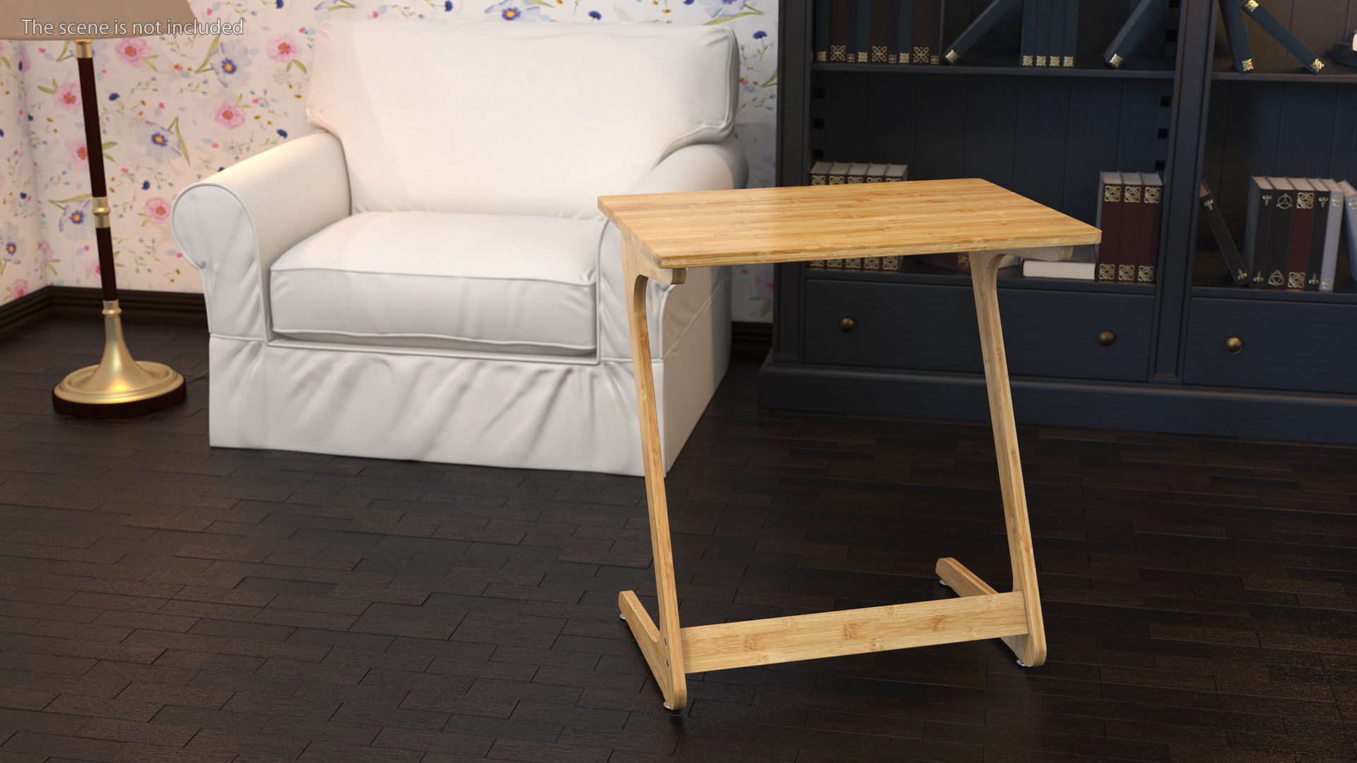 Wooden Laptop Table 3D model