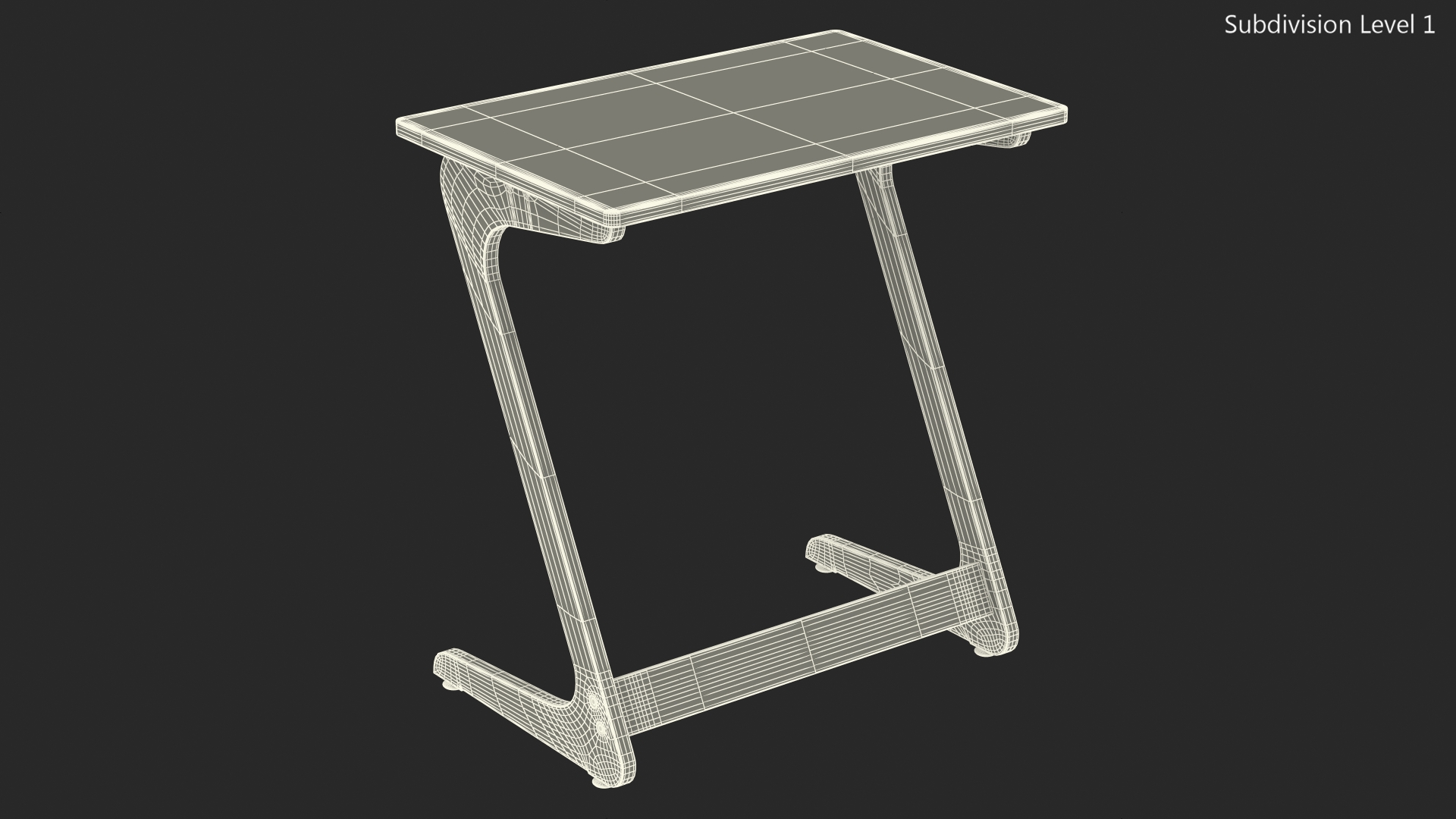 Wooden Laptop Table 3D model