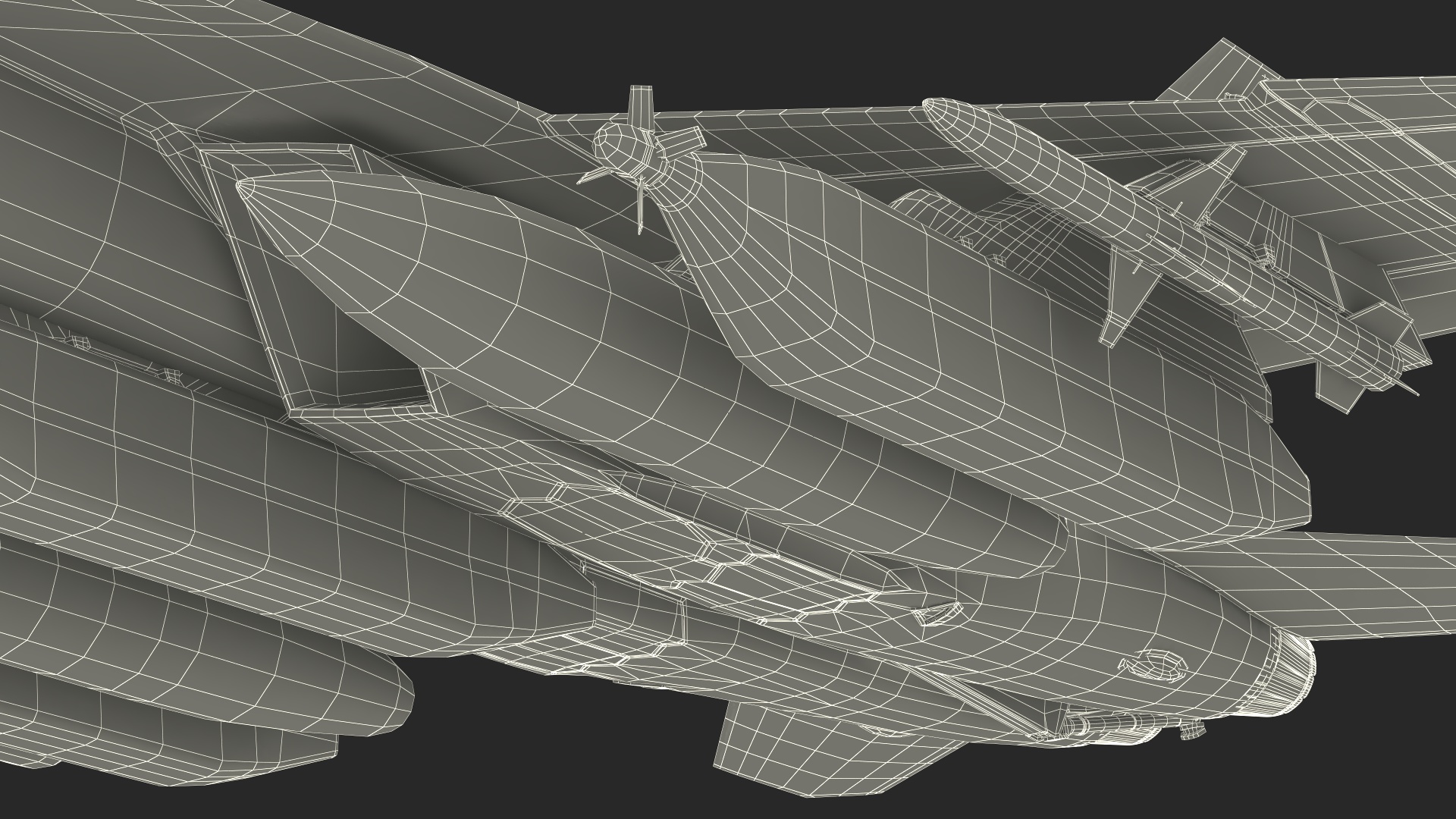 3D Boeing EA 18G Fighter Jet with Pilot in Flight