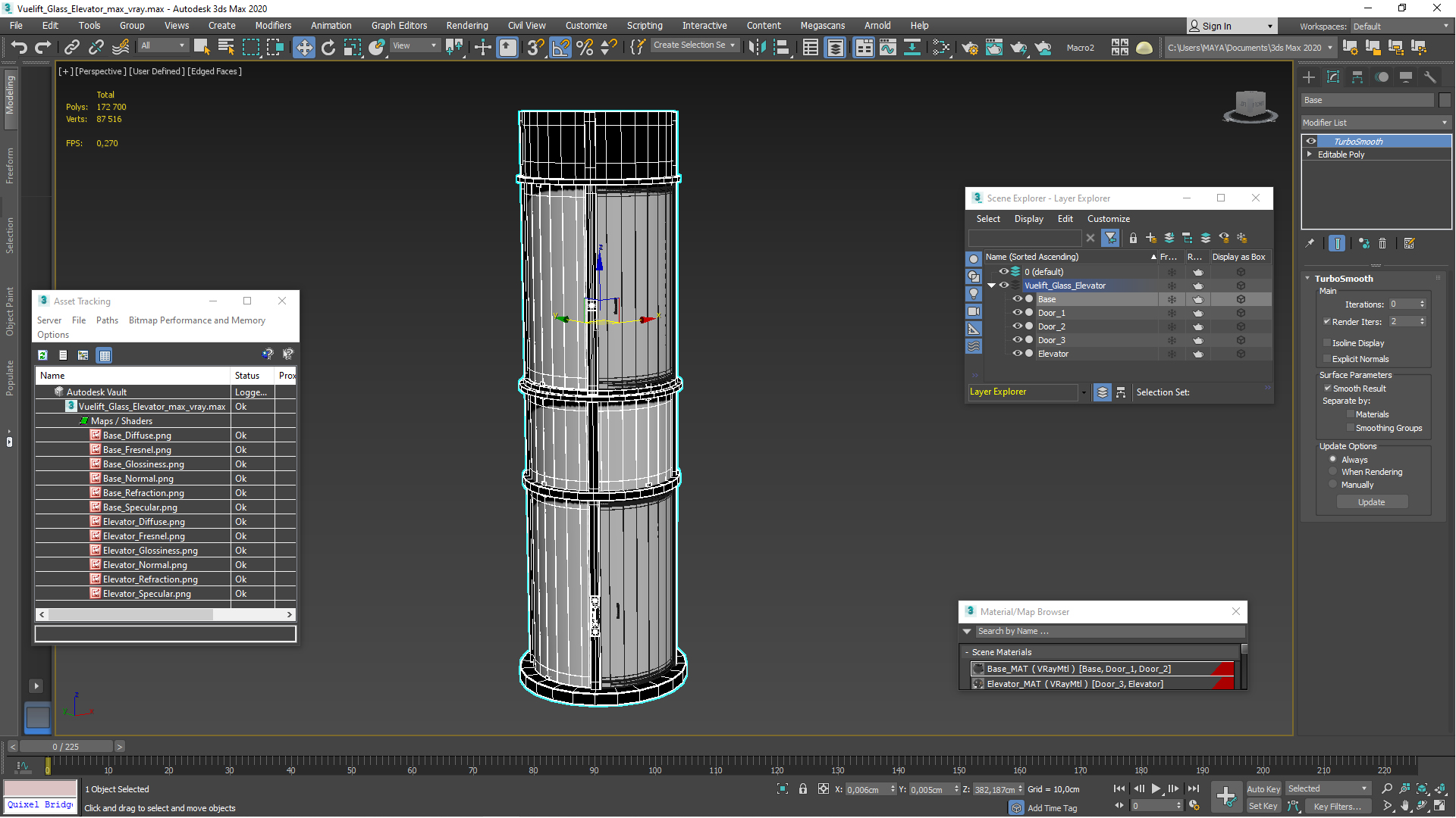 Vuelift Glass Elevator 3D