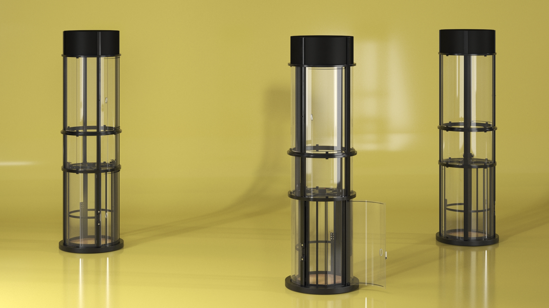 Vuelift Glass Elevator 3D