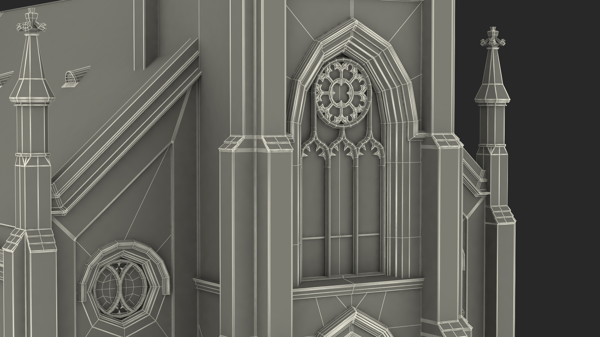 3D Ancient Catholic Church model