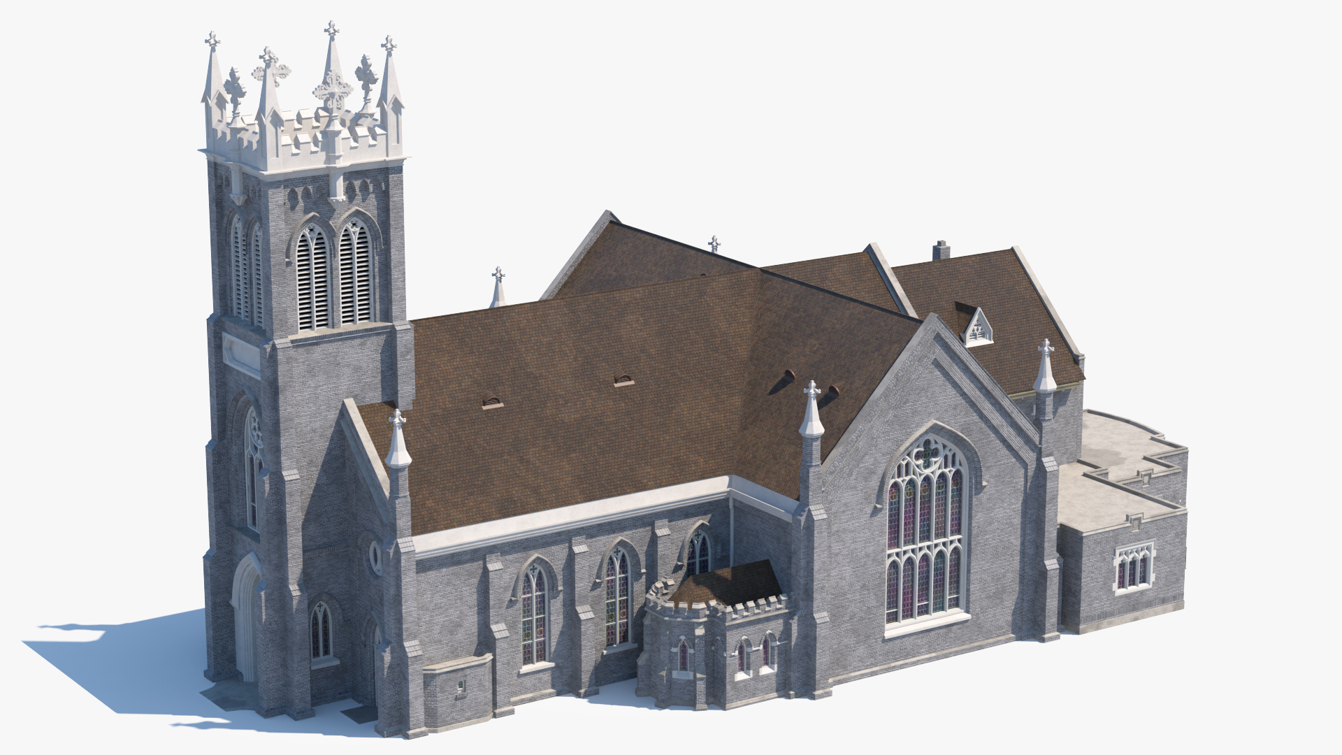 3D Ancient Catholic Church model