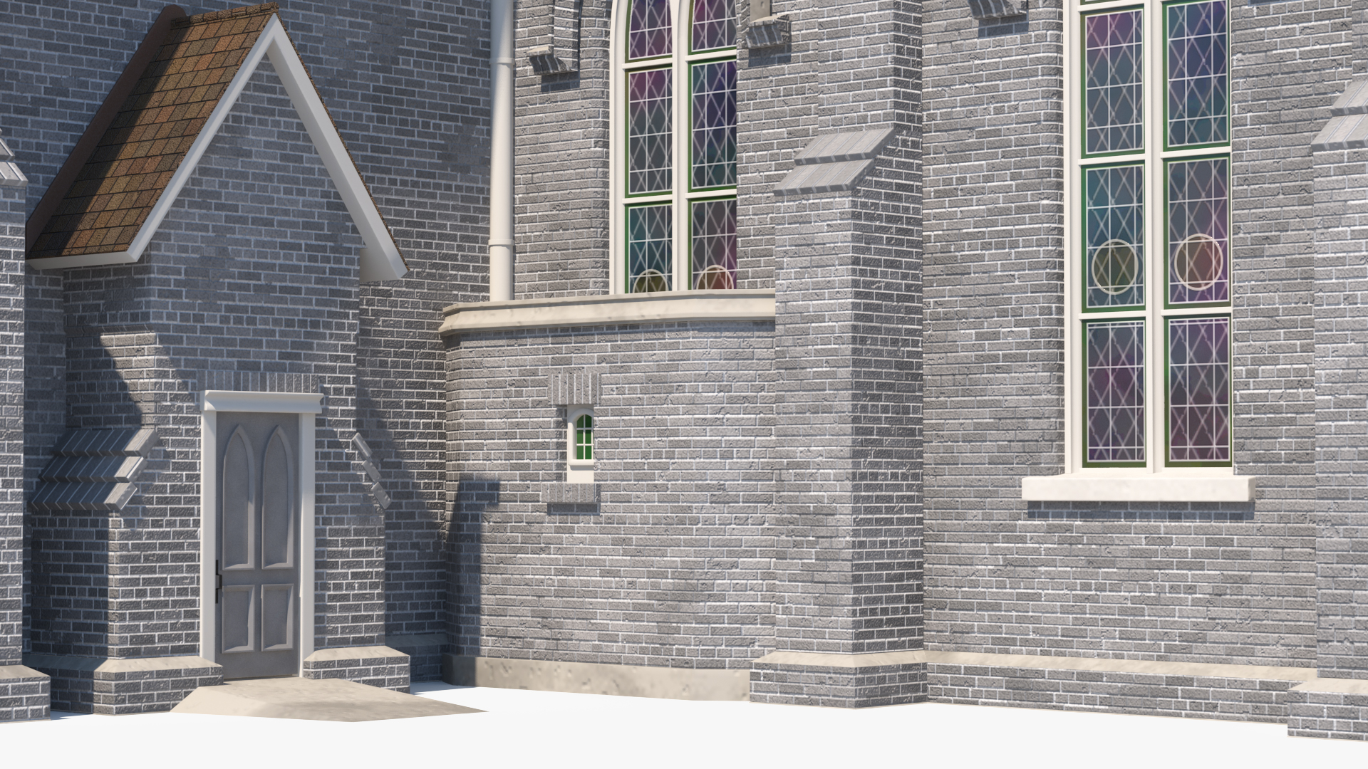 3D Ancient Catholic Church model