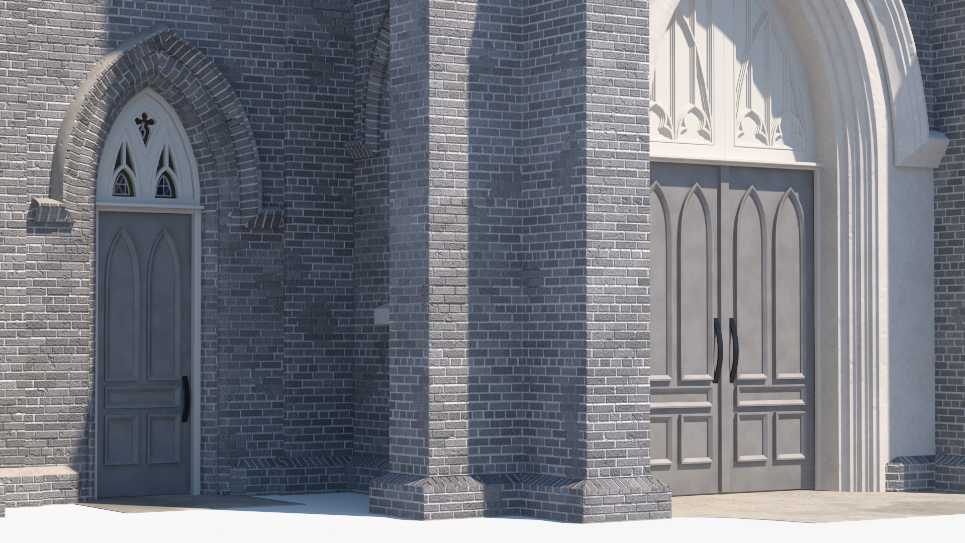 3D Ancient Catholic Church model