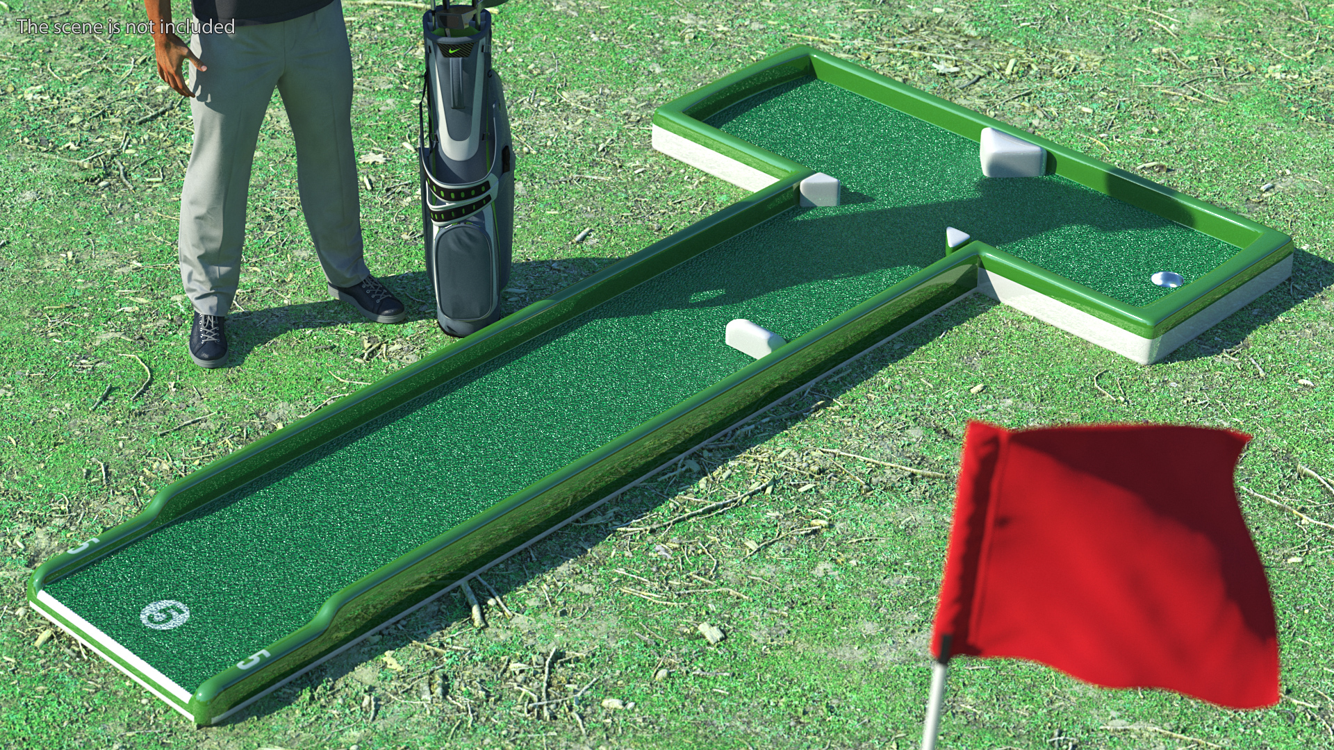 3D model Mini Golf Portable Outdoor 9 Courses Set