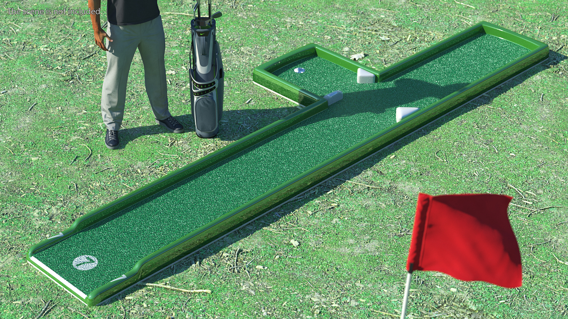 3D model Mini Golf Portable Outdoor 9 Courses Set