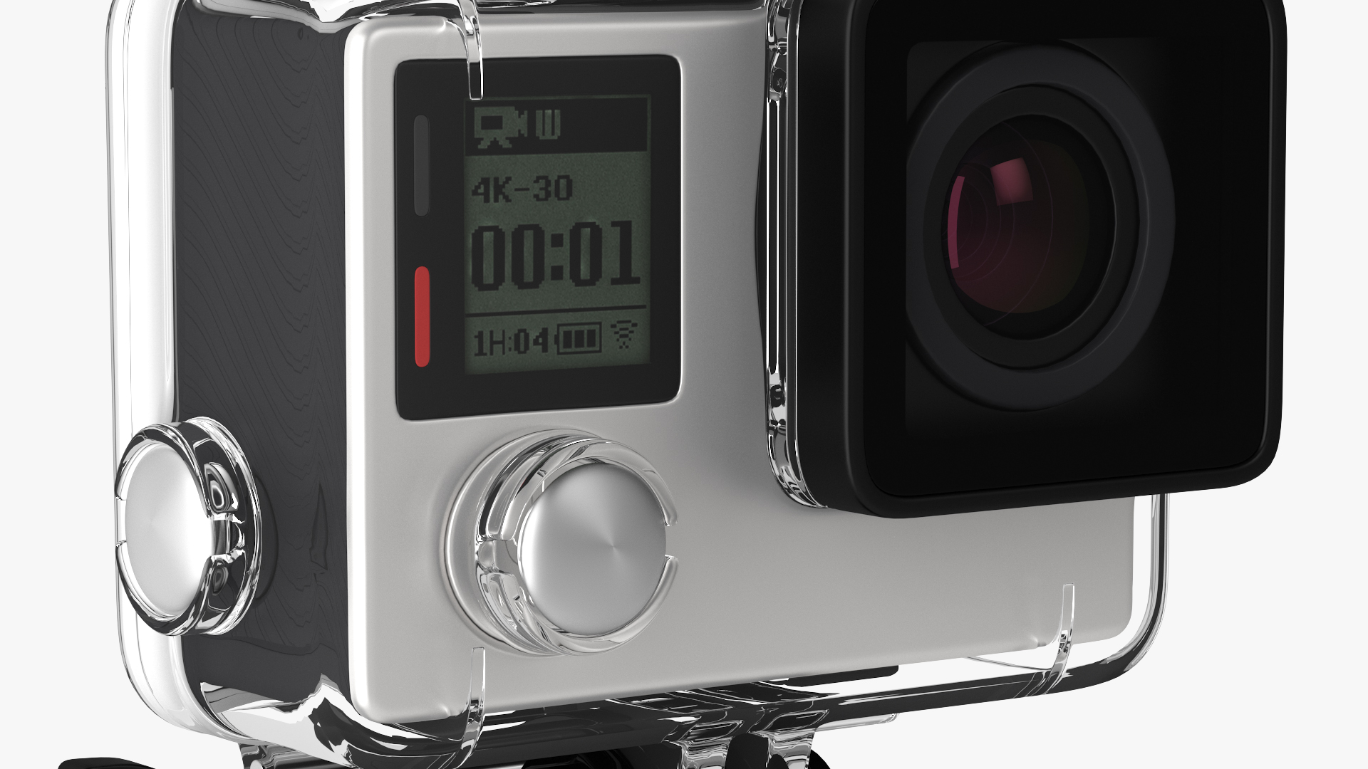 3D model Action Camera in Aqua Box