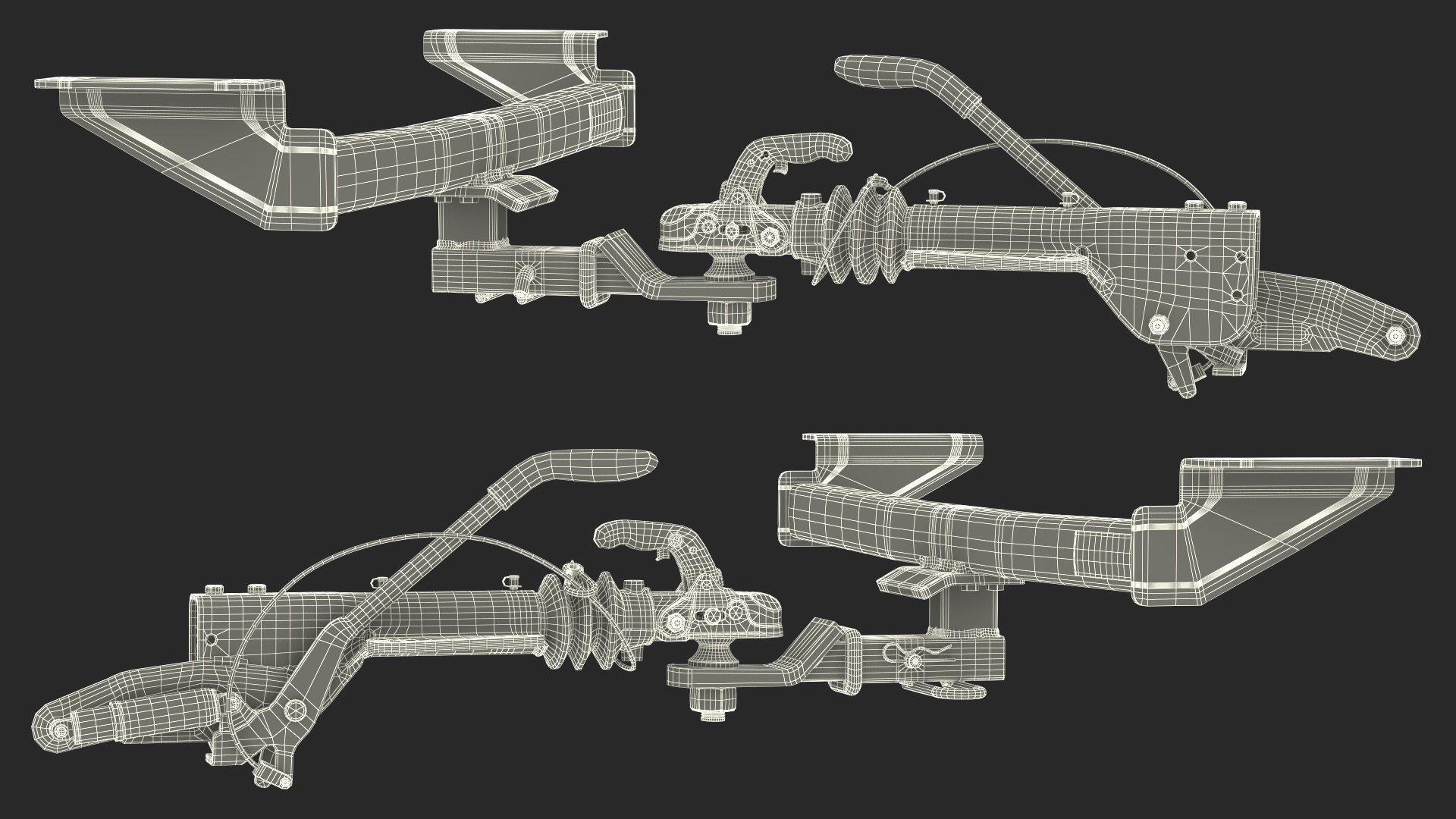 Trailer Hitch Receiver and Trailer Coupling Clamp 3D model