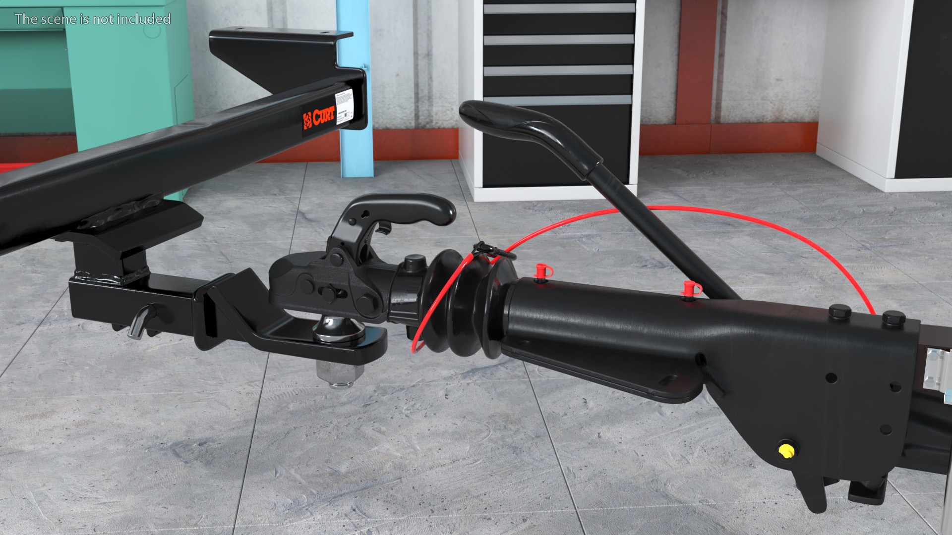 Trailer Hitch Receiver and Trailer Coupling Clamp 3D model