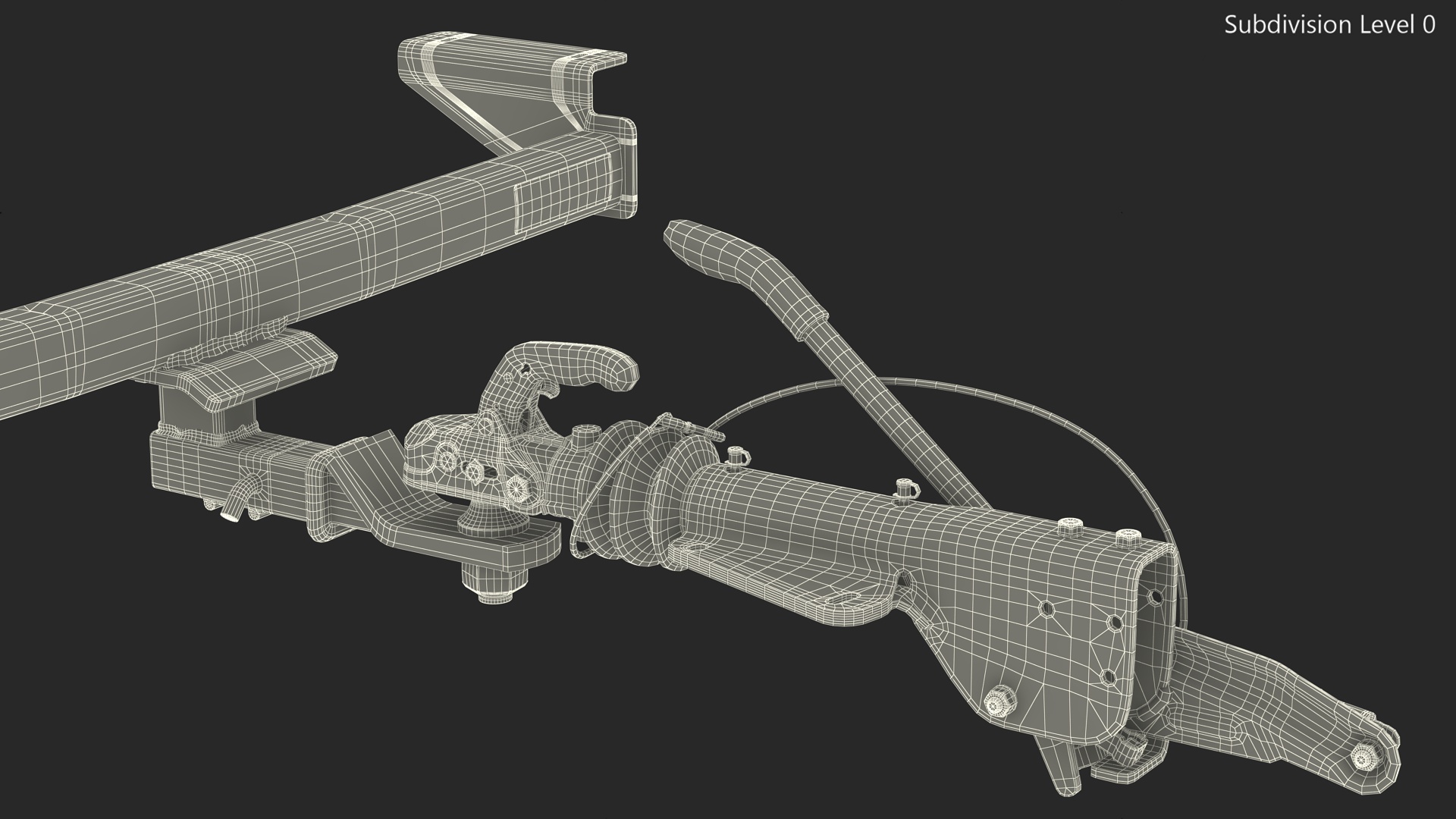 Trailer Hitch Receiver and Trailer Coupling Clamp 3D model