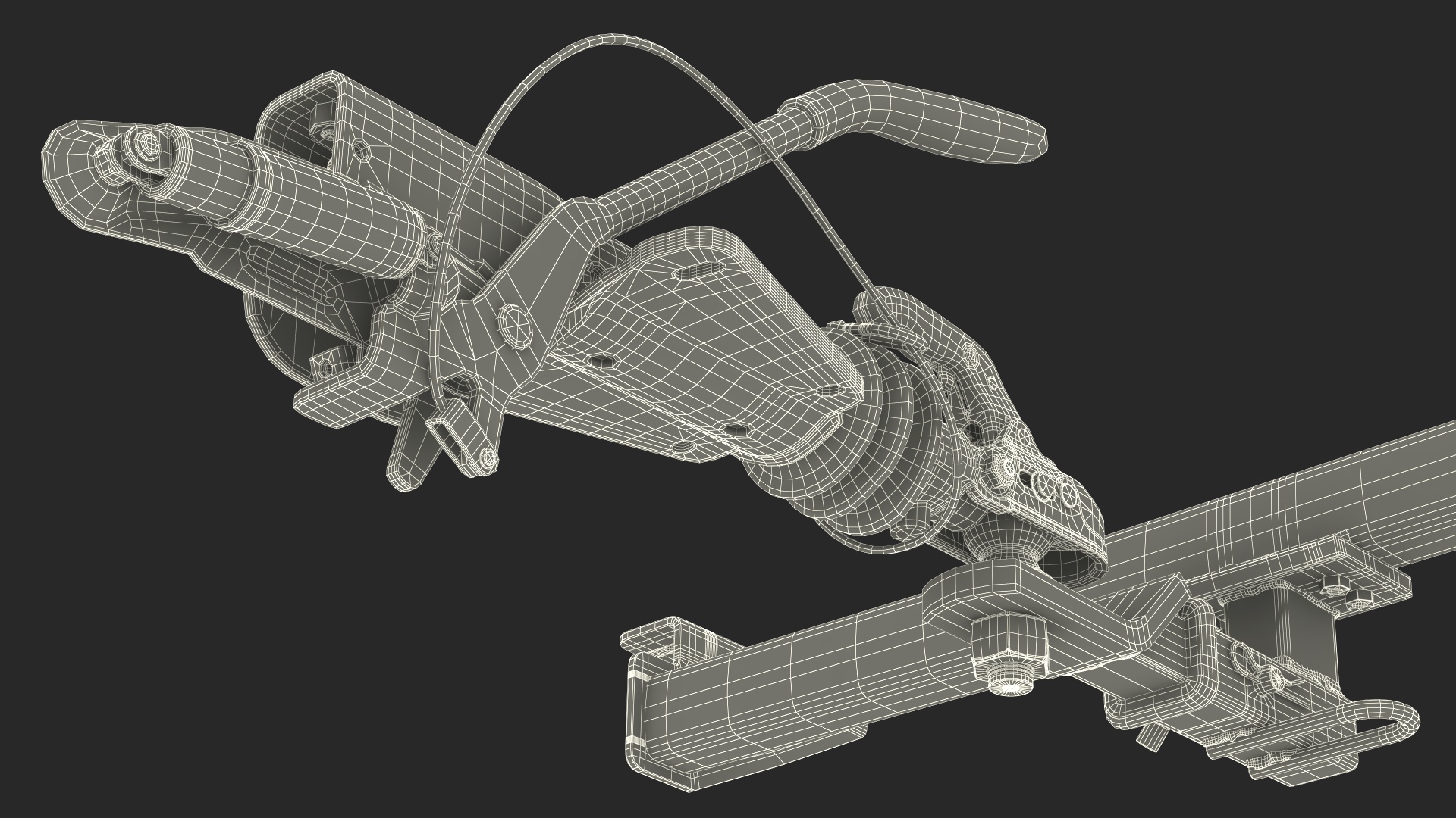 Trailer Hitch Receiver and Trailer Coupling Clamp 3D model