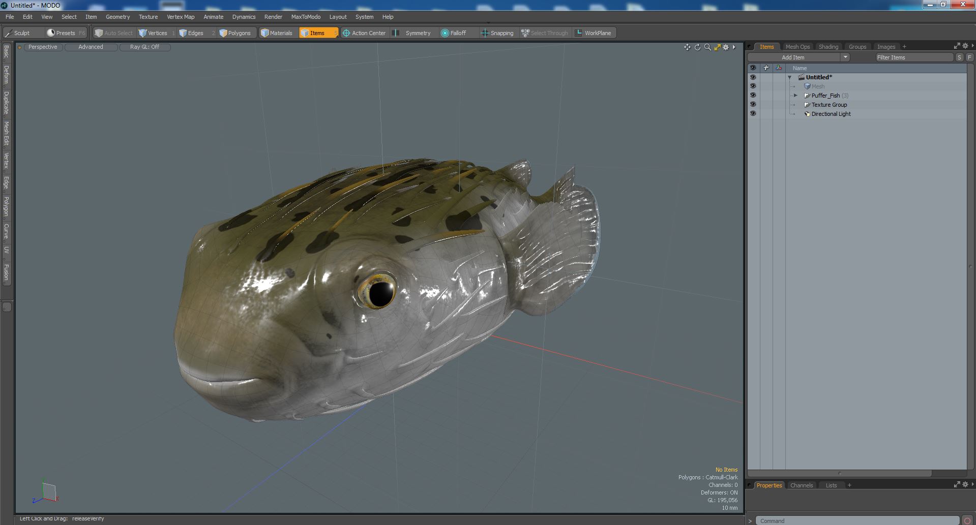 3D Puffer Fish