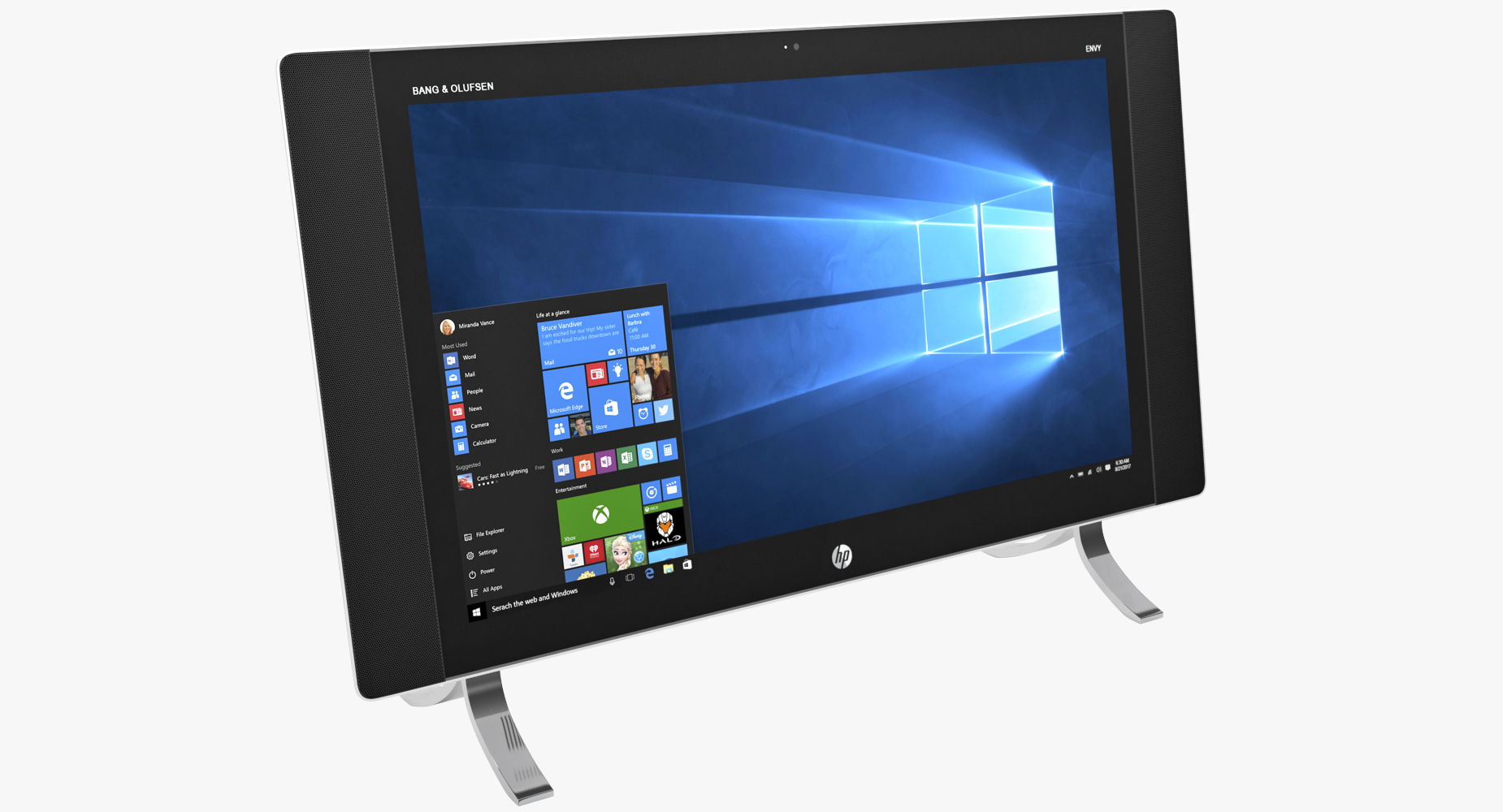 3D model HP ENVY 24qe Touch All In One Desktop PC