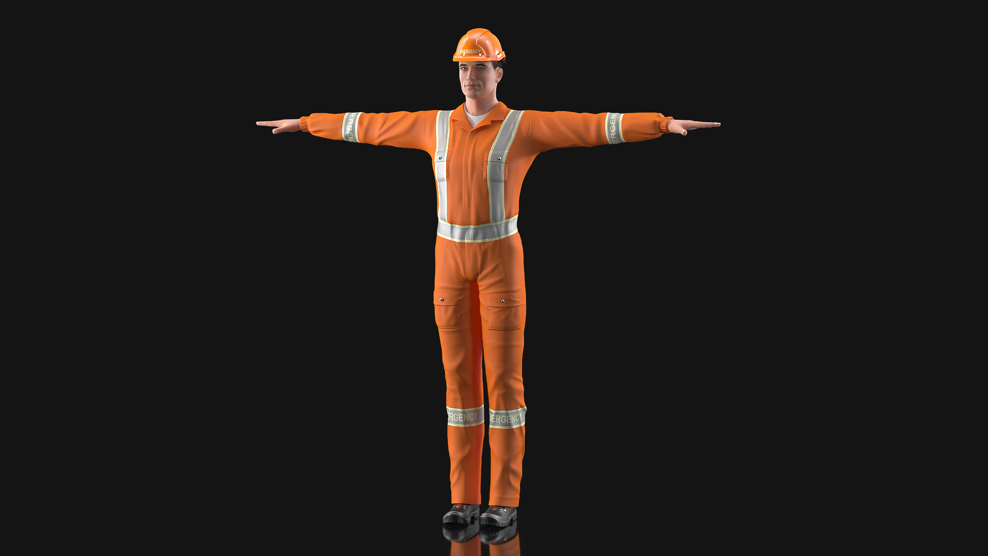 Rescuer T-Pose 3D model