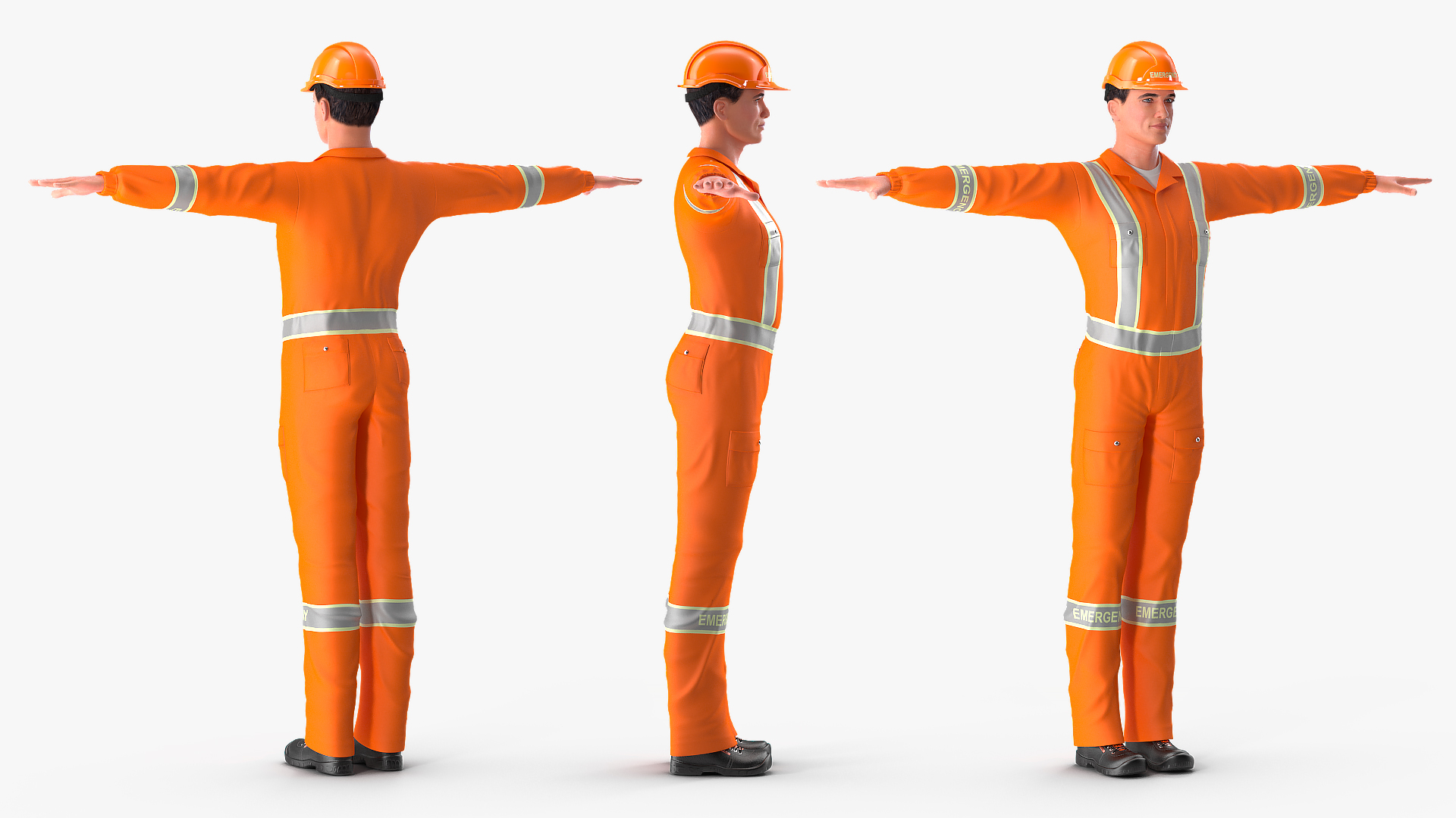 Rescuer T-Pose 3D model