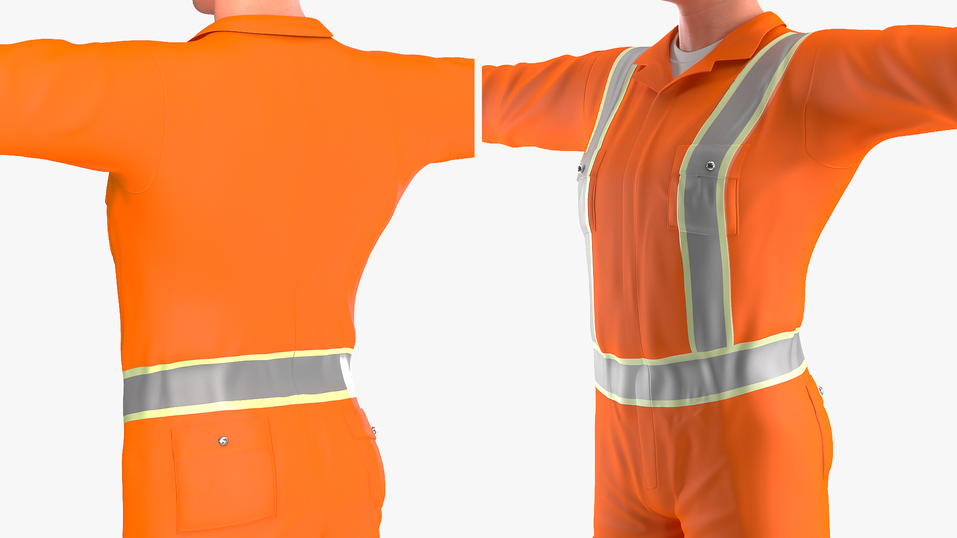 Rescuer T-Pose 3D model