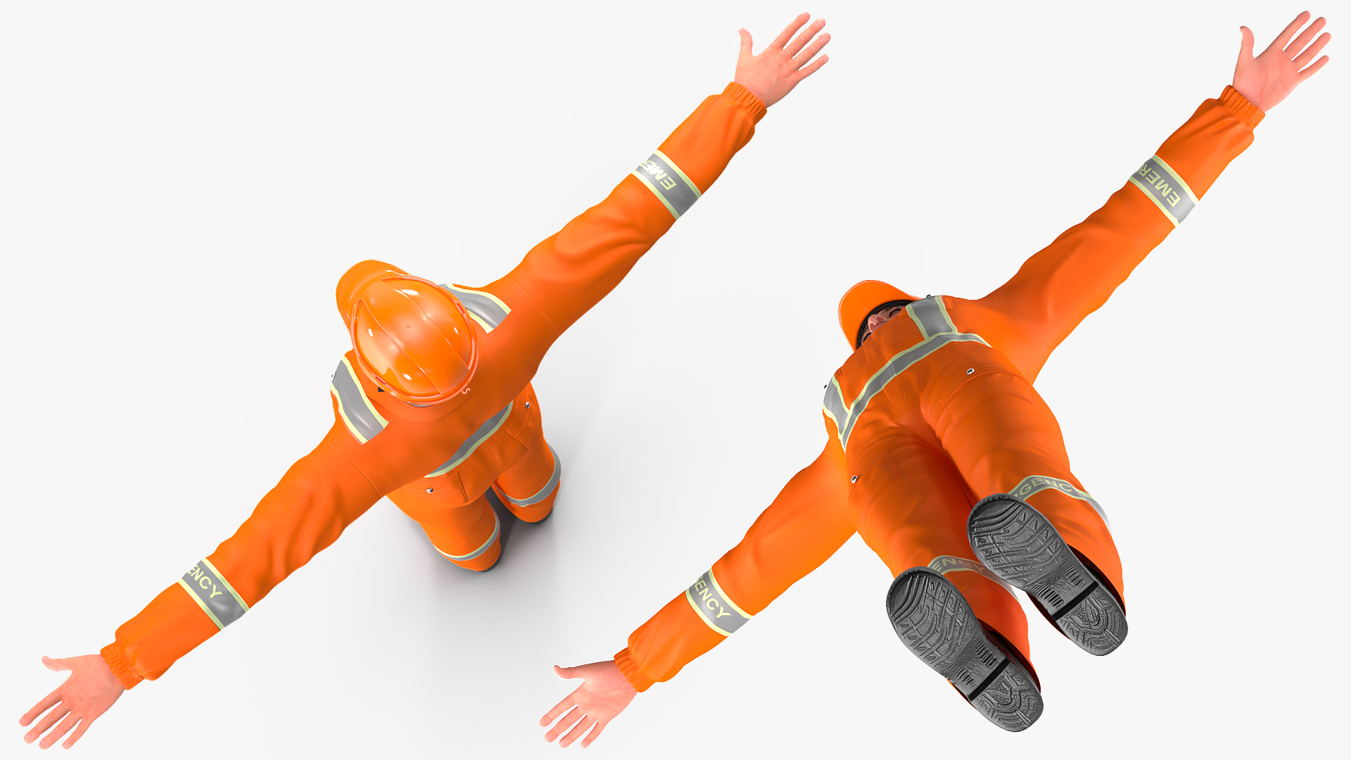 Rescuer T-Pose 3D model