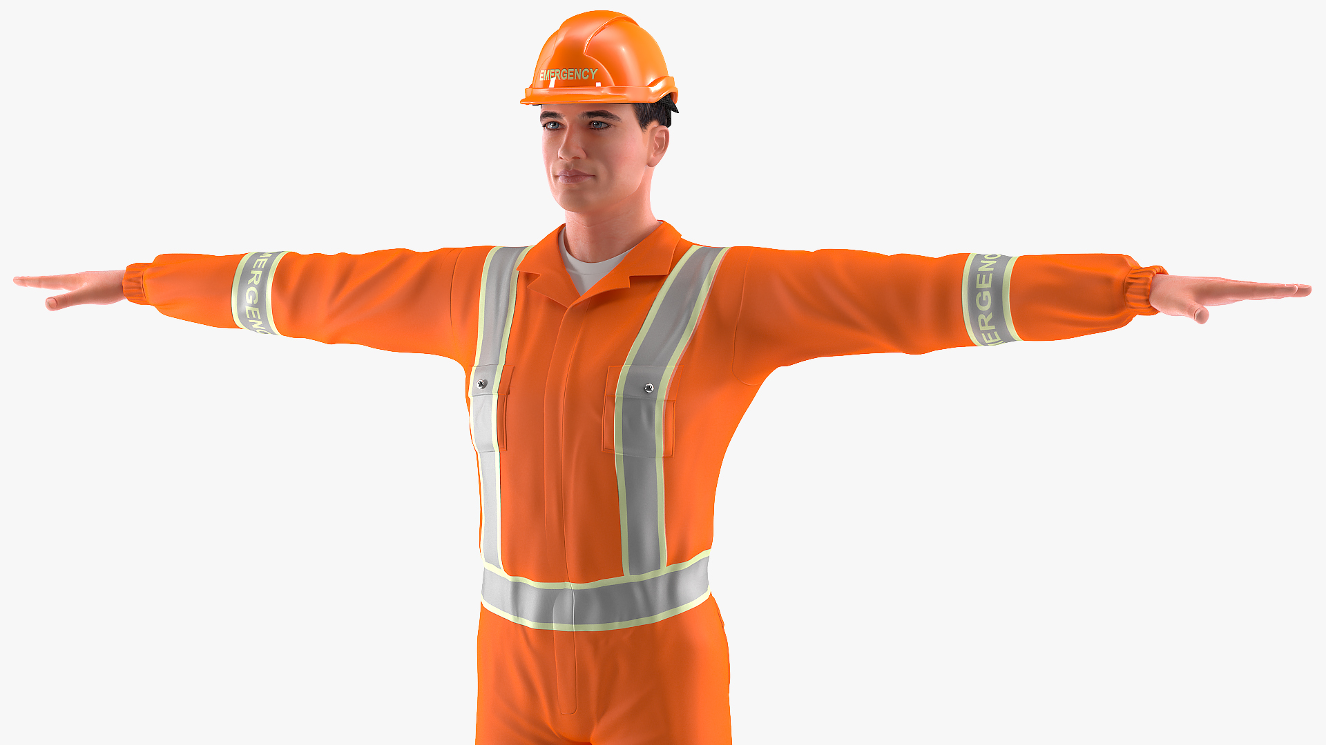 Rescuer T-Pose 3D model