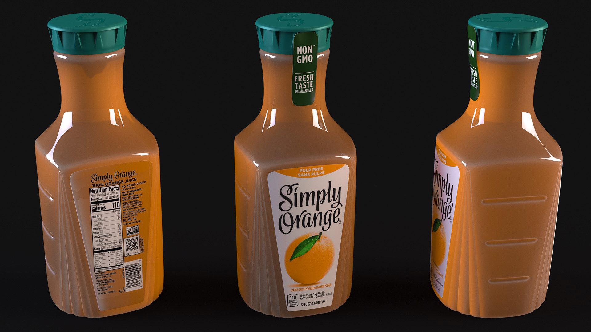 Fruit Coke Simply Orange 3D model