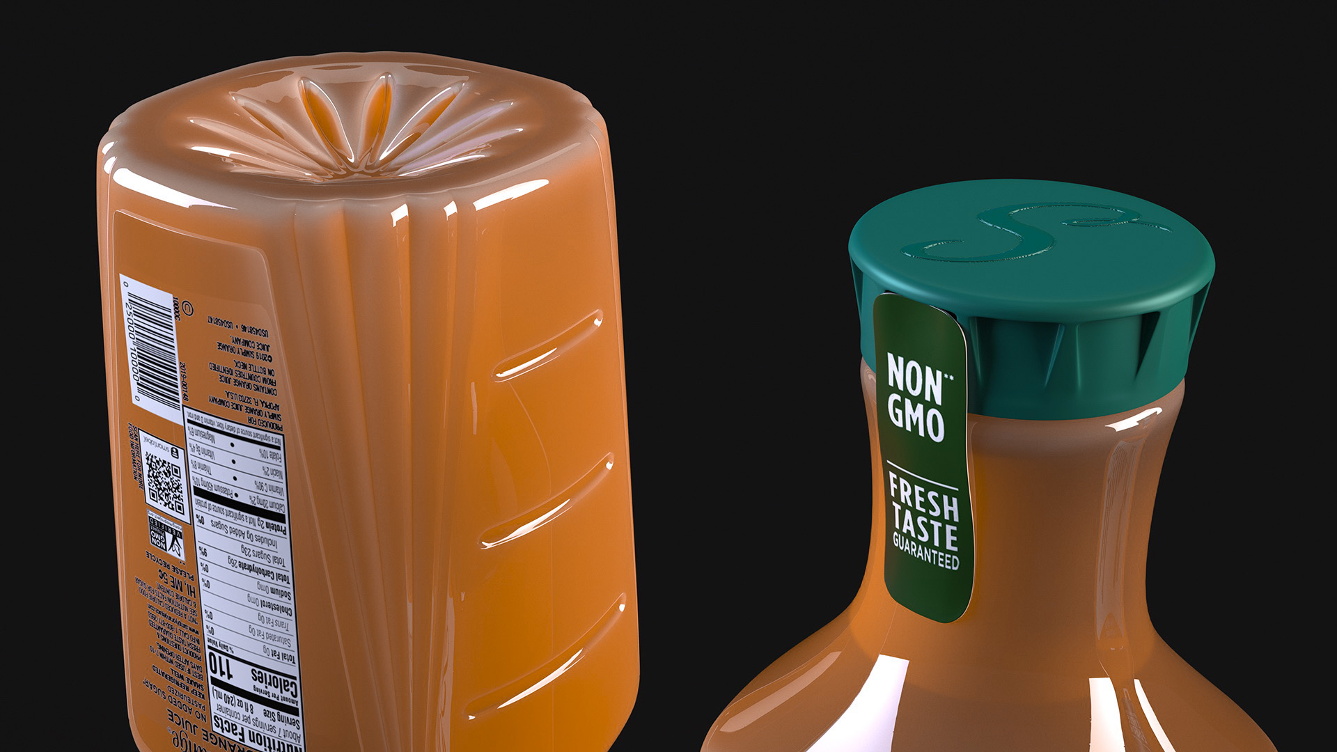 Fruit Coke Simply Orange 3D model