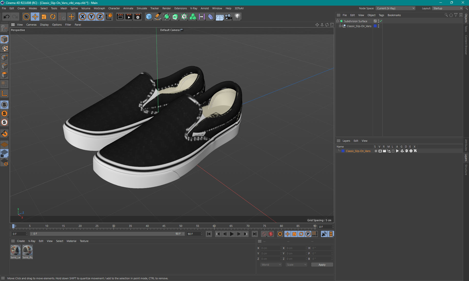 3D model Classic Slip-On Vans