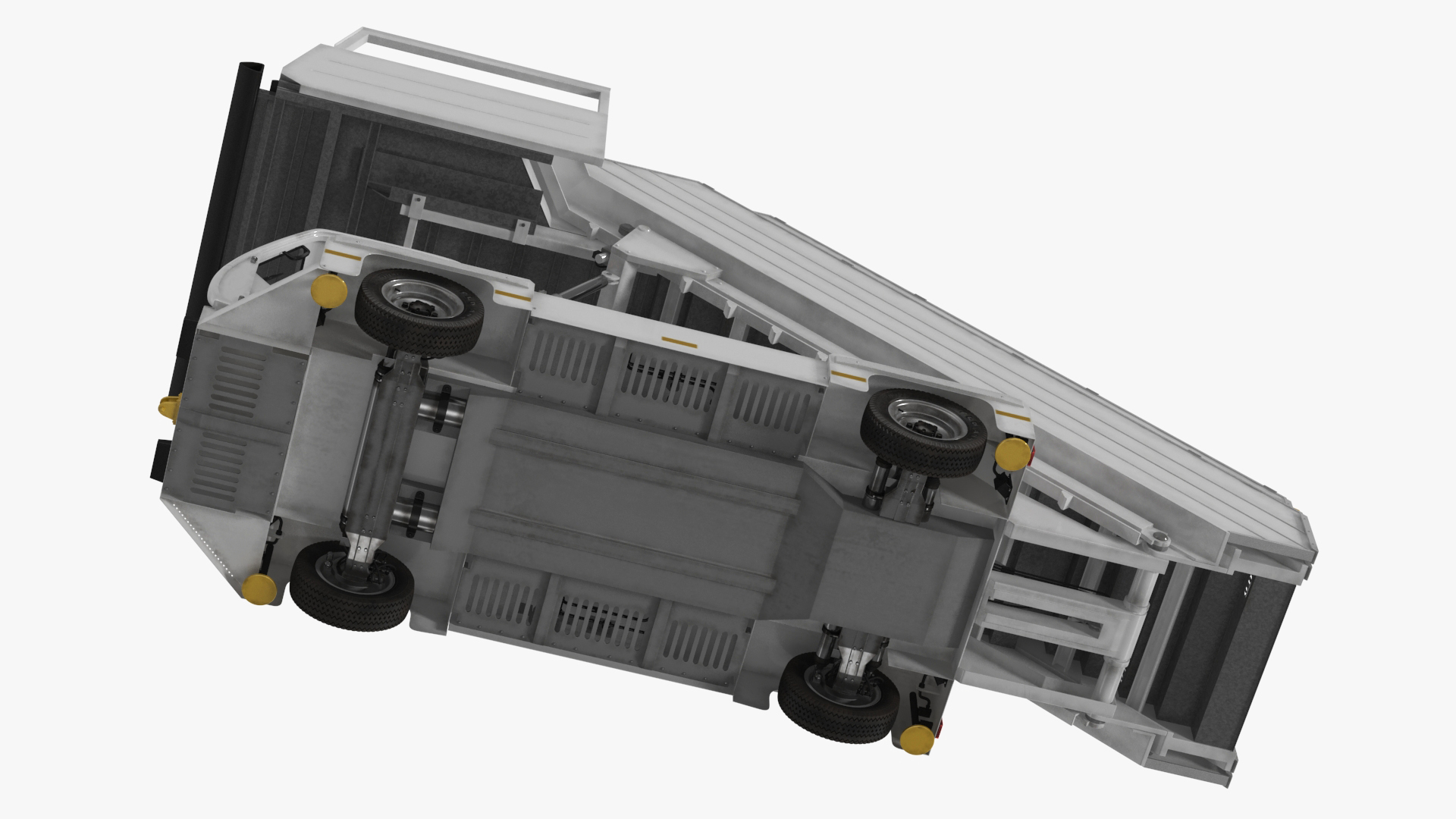 Airbus A220 with Passenger Boarding Stairs Car Rigged for Cinema 4D 3D