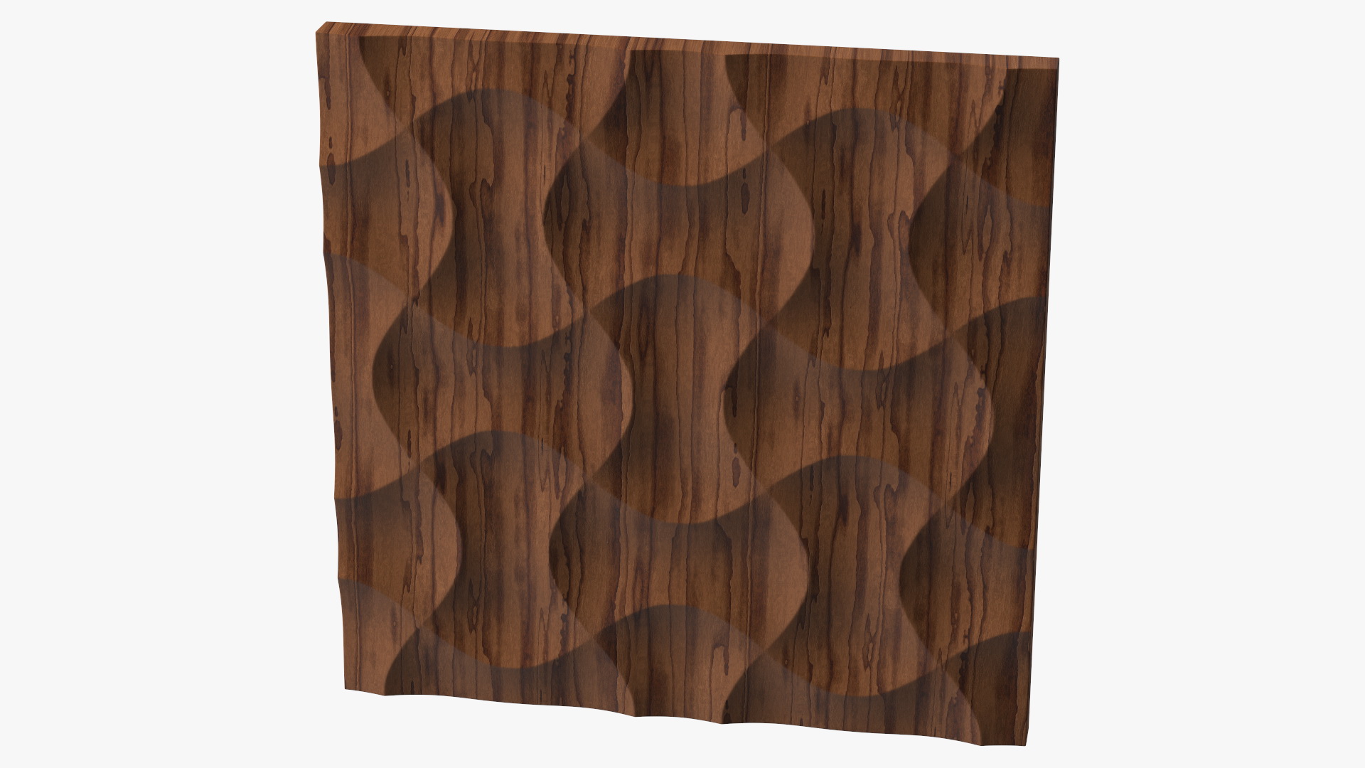 3D 3D Wall Panel Wave Wood model