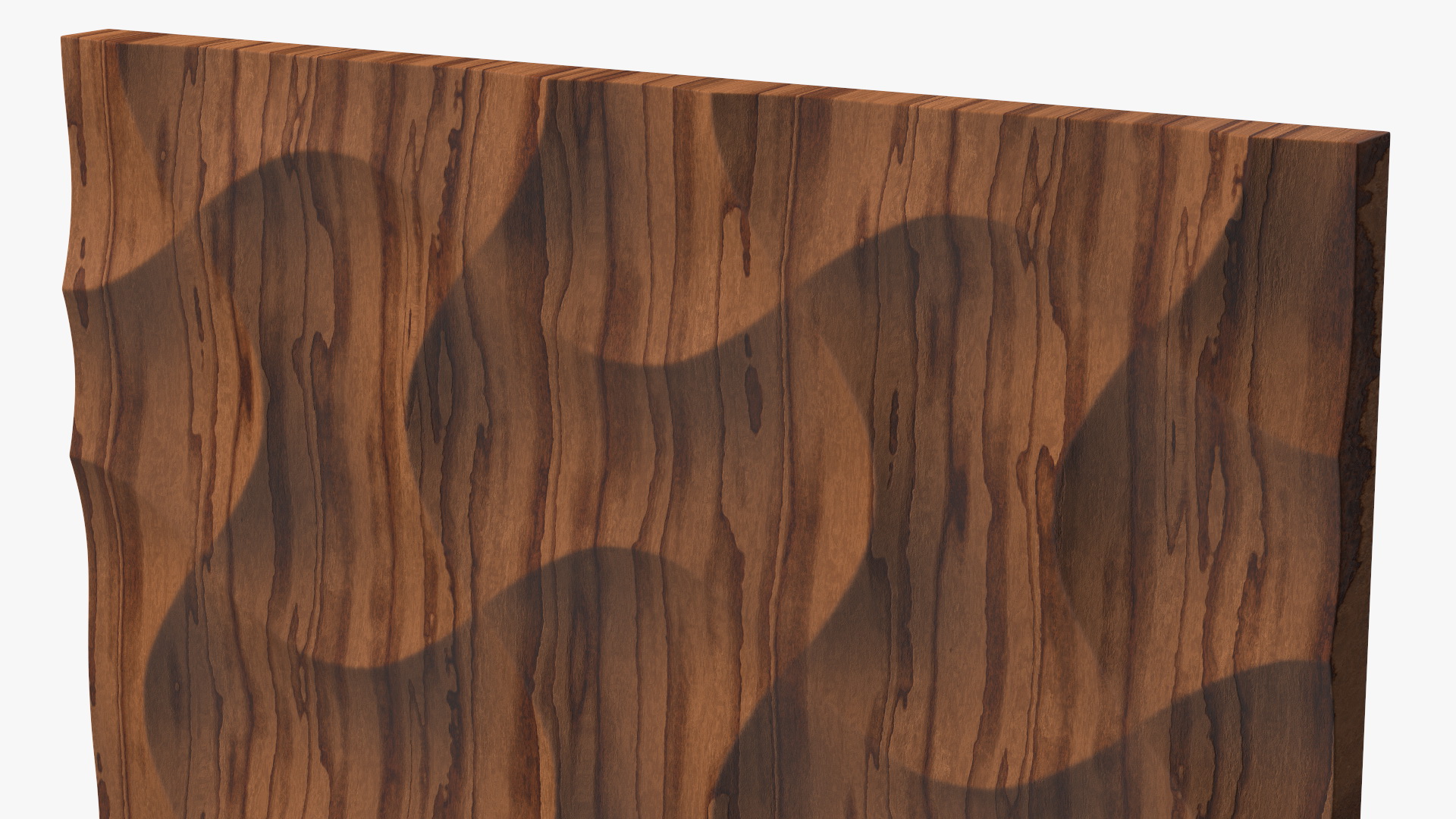 3D 3D Wall Panel Wave Wood model