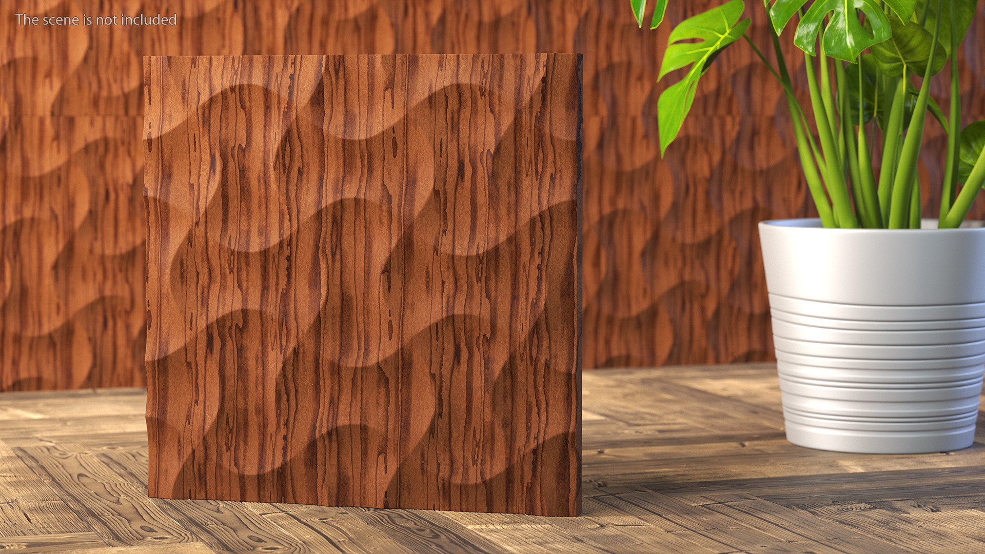 3D 3D Wall Panel Wave Wood model