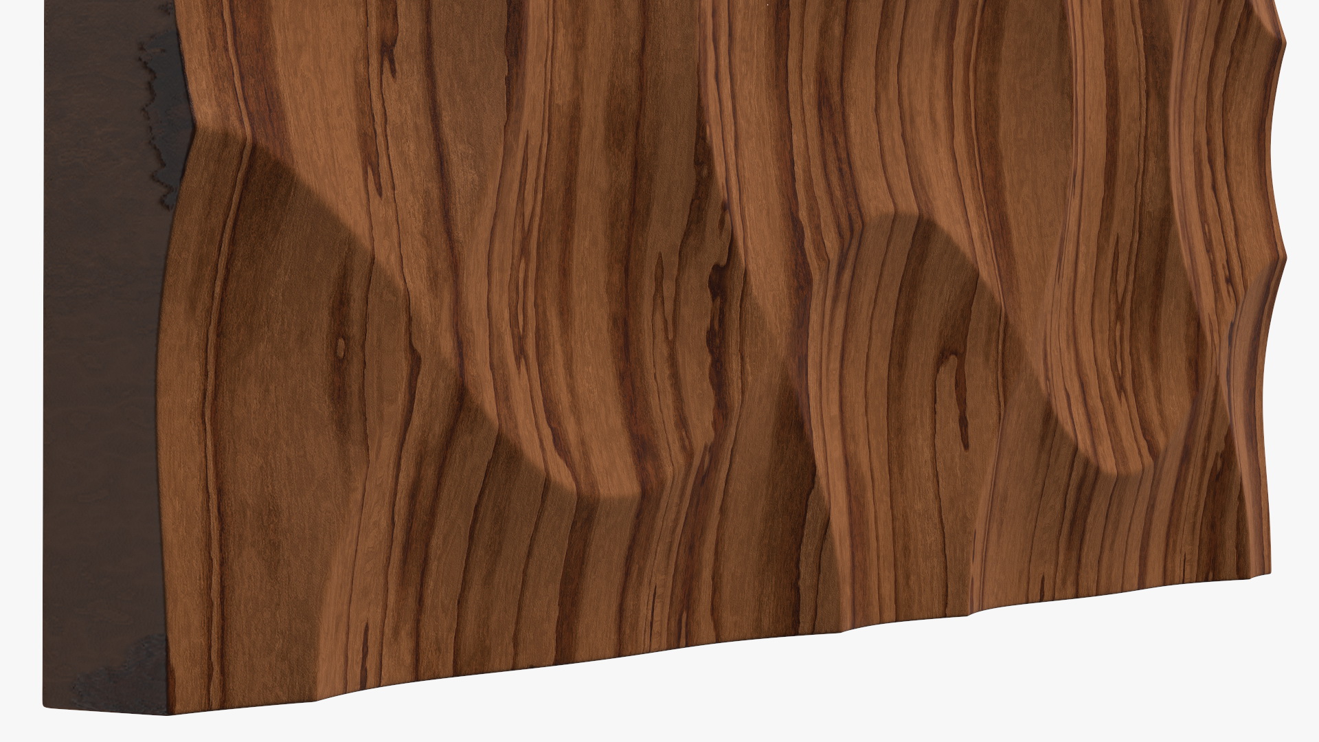 3D 3D Wall Panel Wave Wood model