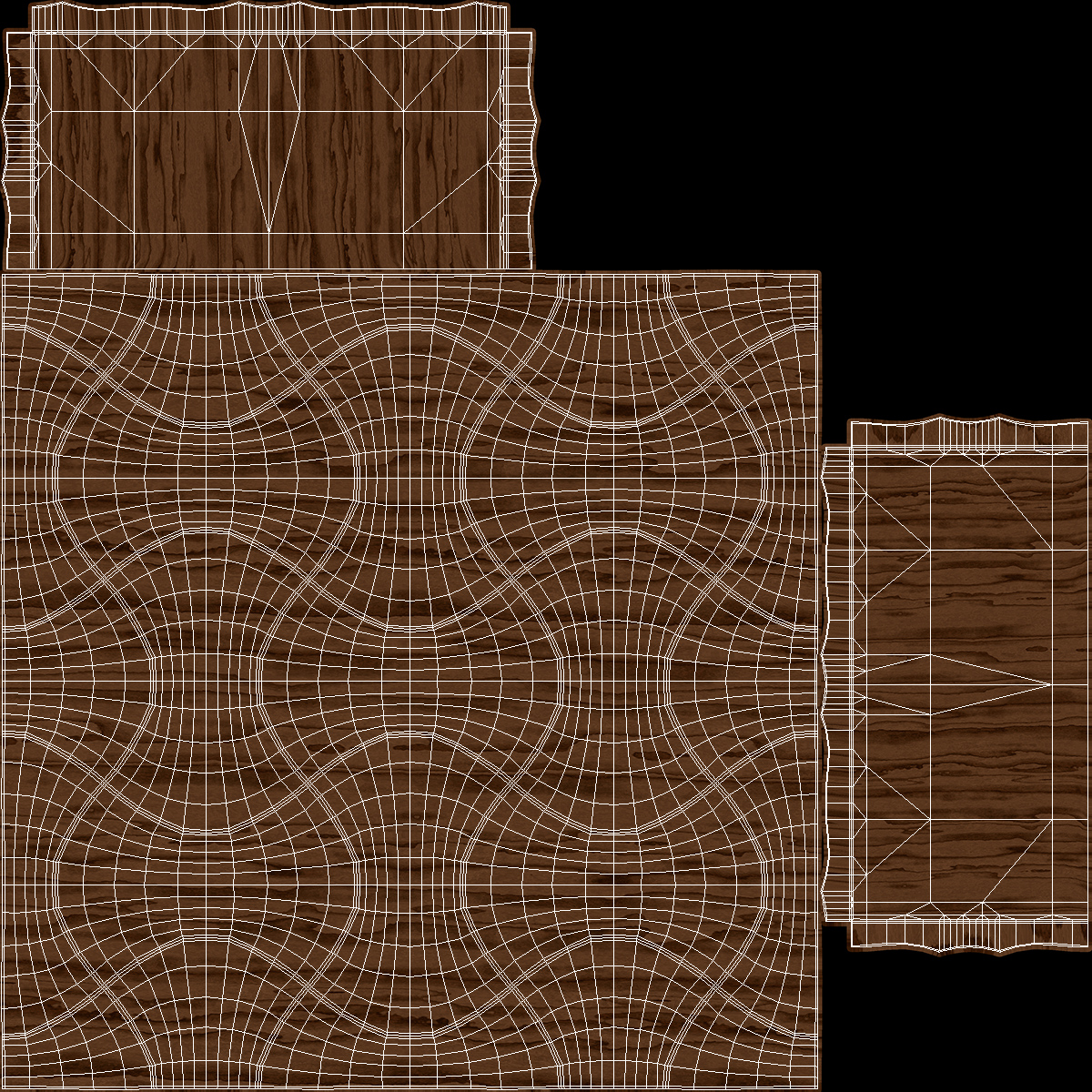 3D 3D Wall Panel Wave Wood model