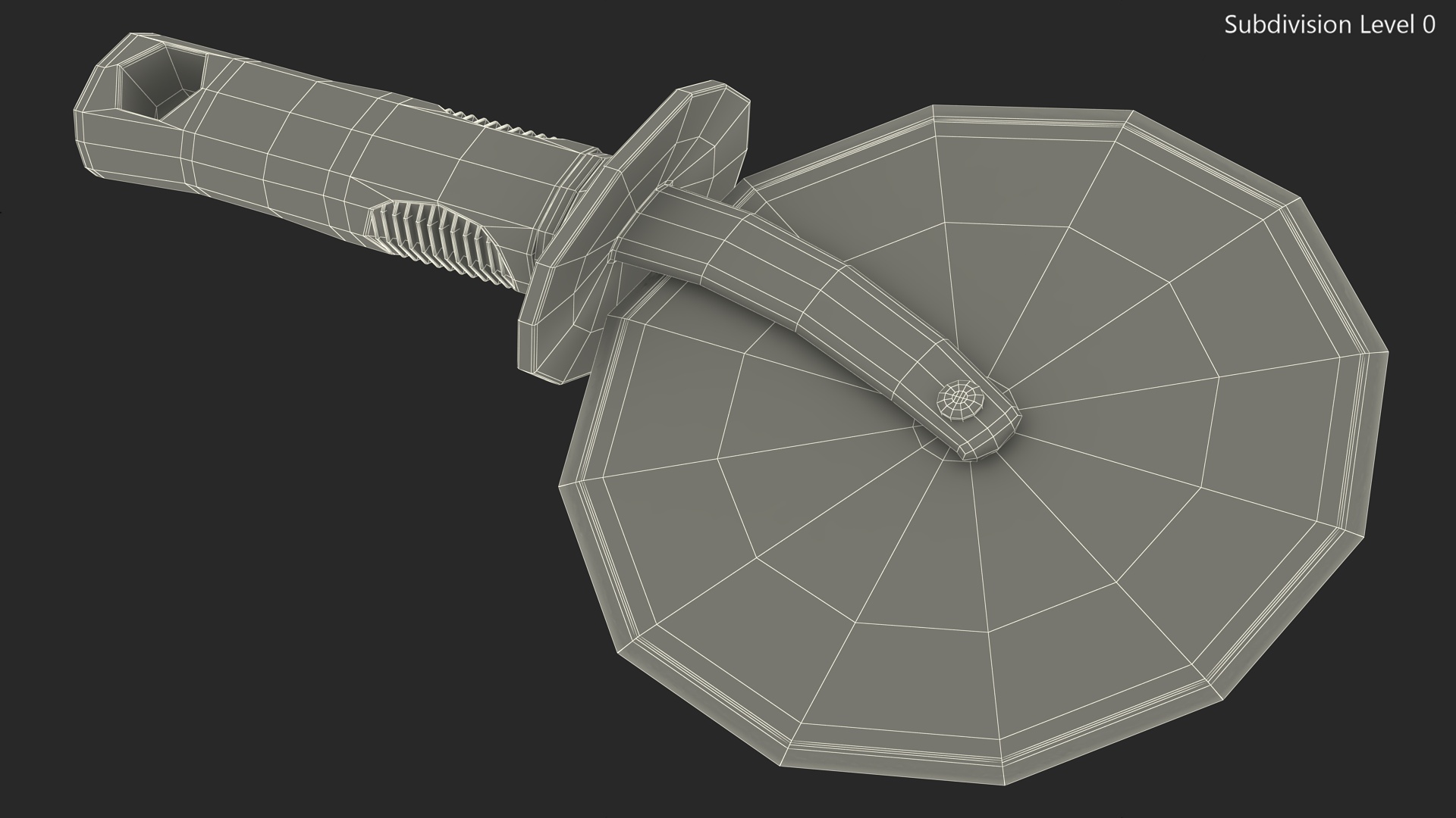 3D Pizza Cutter Wheel model